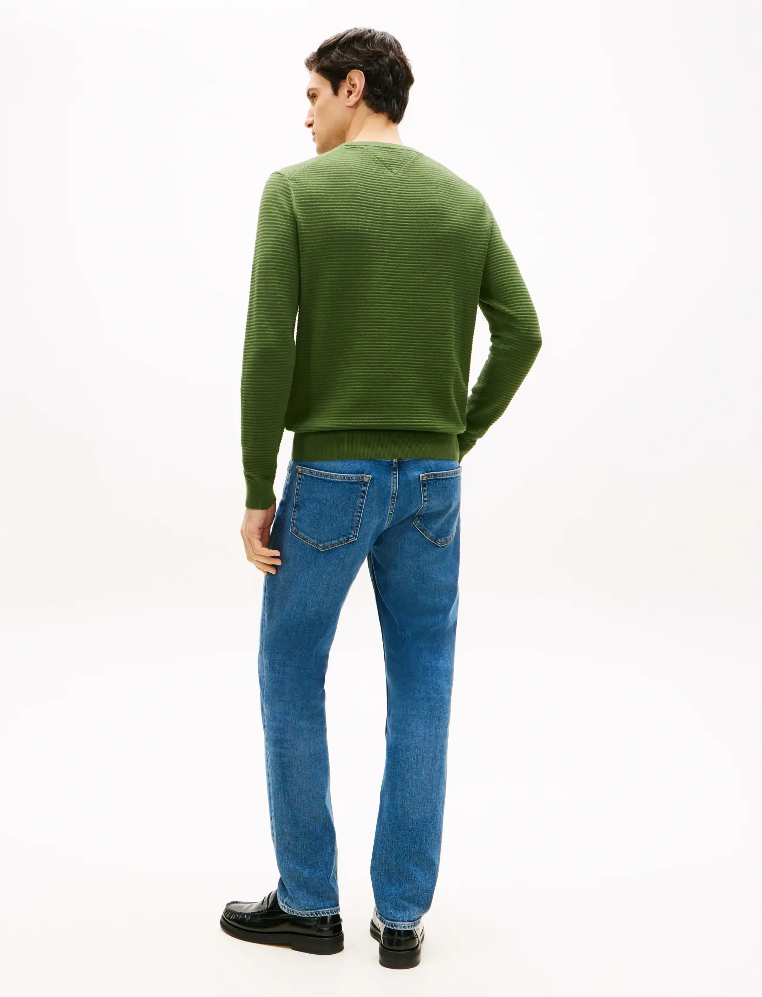 Tommy Hilfiger - SEASONAL STRUCTURE CNECK - rund hals - mountain pine - 3