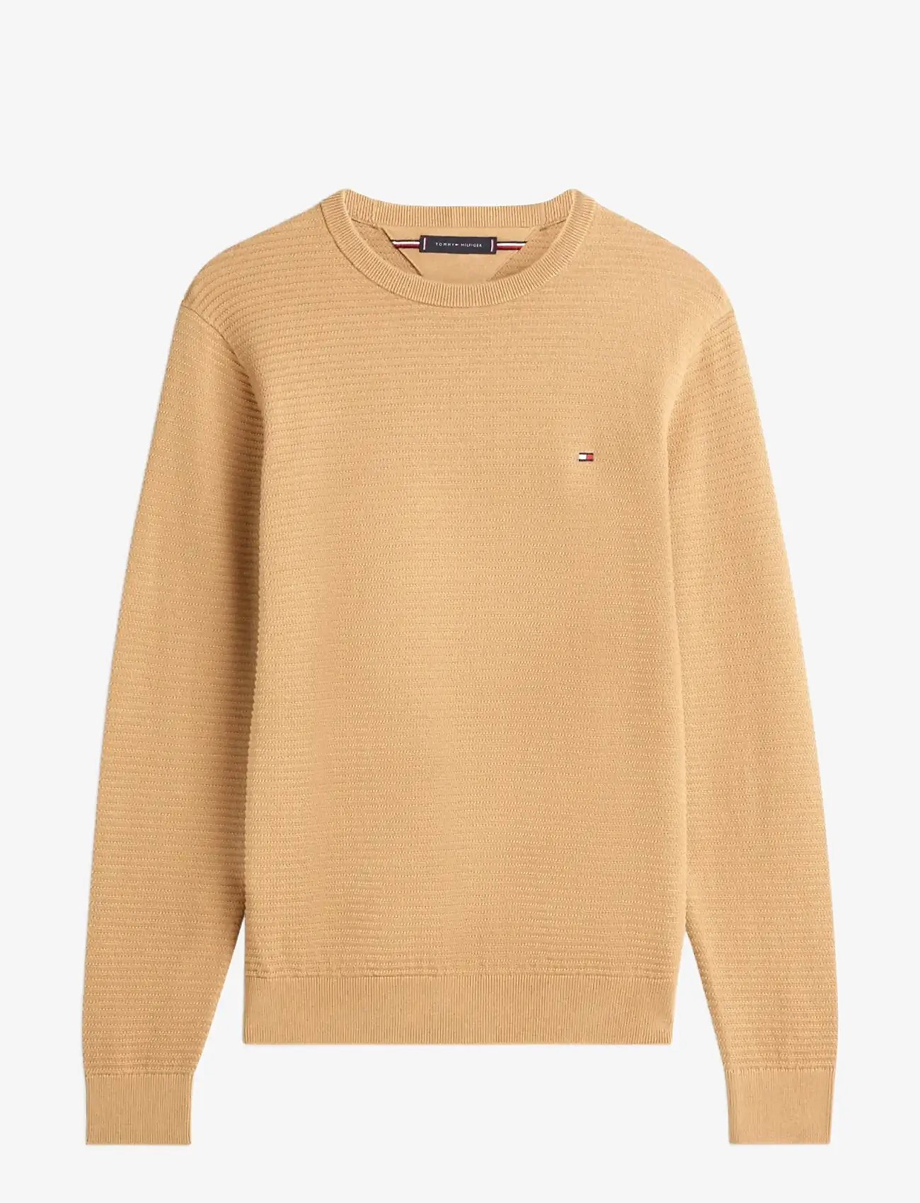 Tommy Hilfiger - SEASONAL STRUCTURE CNECK - round necks - safari canvas - 1