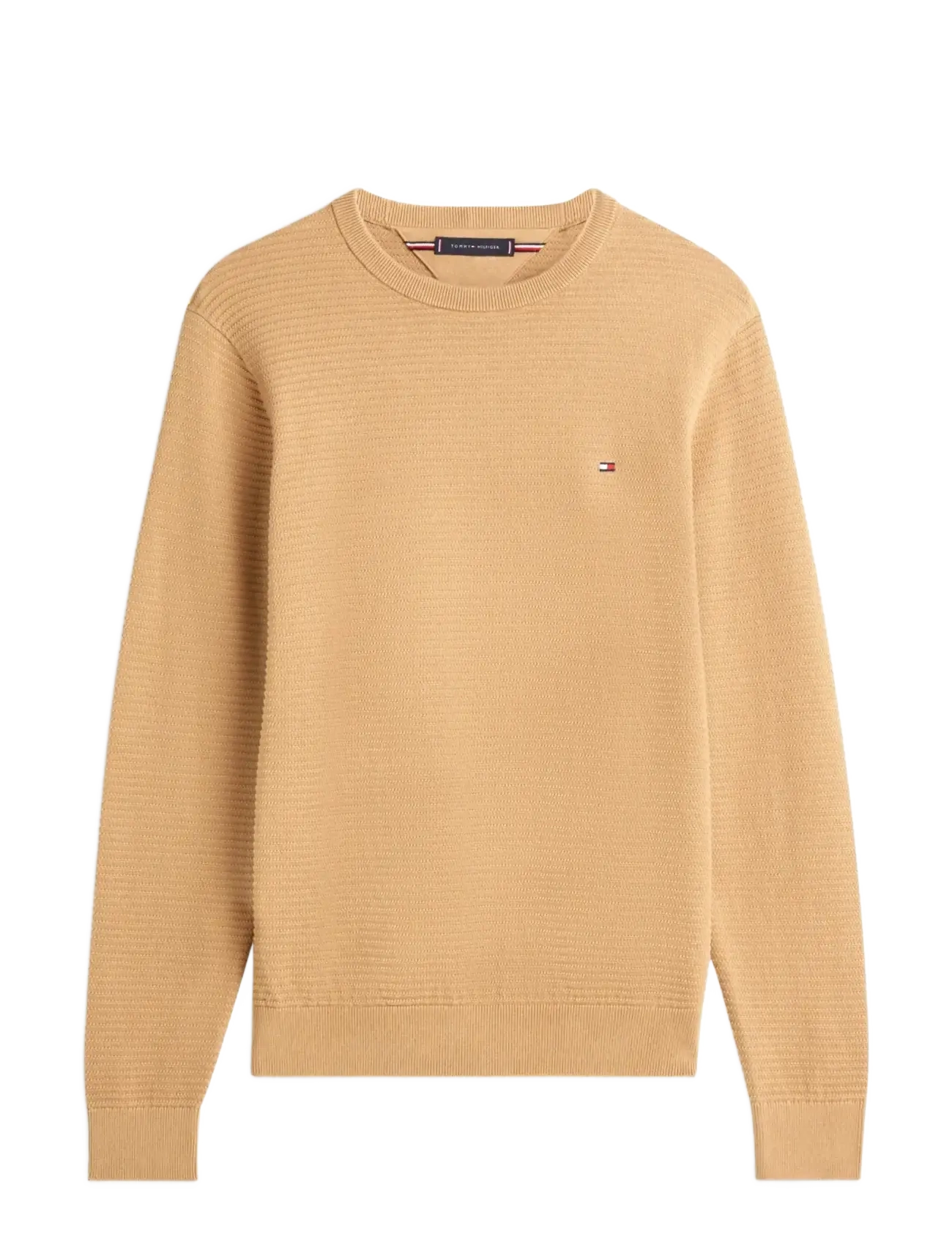 Tommy Hilfiger SEASONAL STRUCTURE CNECK - Strik - SAFARI CANVAS / beige