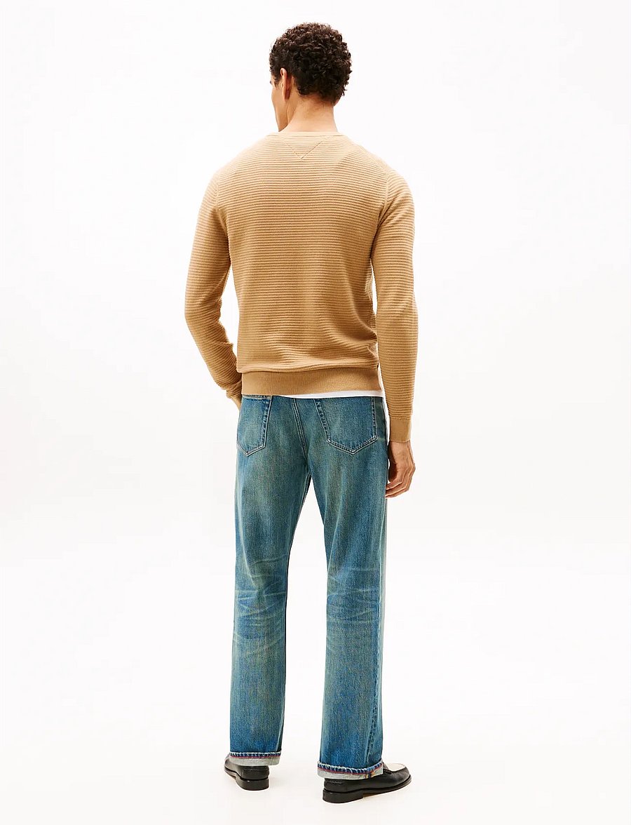 Tommy Hilfiger - SEASONAL STRUCTURE CNECK - rundhals - safari canvas - 3