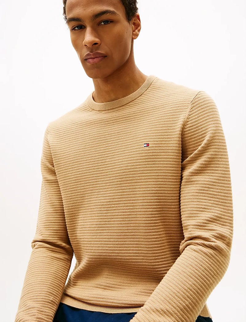 Tommy Hilfiger - SEASONAL STRUCTURE CNECK - round necks - safari canvas - 4