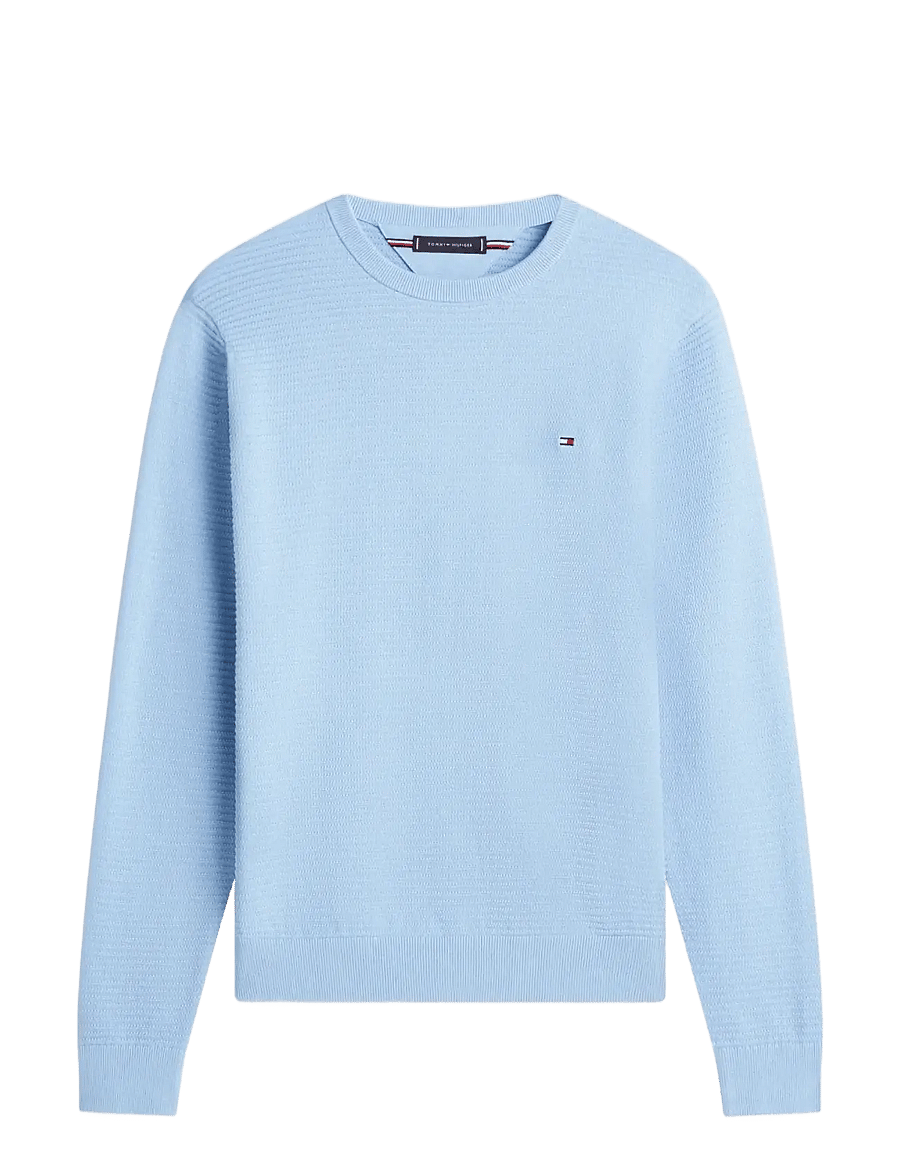 Tommy Hilfiger - SEASONAL STRUCTURE CNECK - rundhals - well water - 1