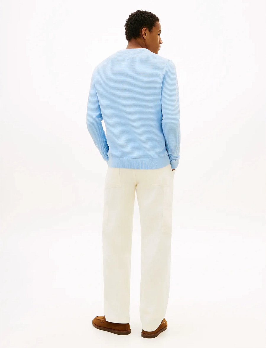 Tommy Hilfiger - SEASONAL STRUCTURE CNECK - rundhals - well water - 3