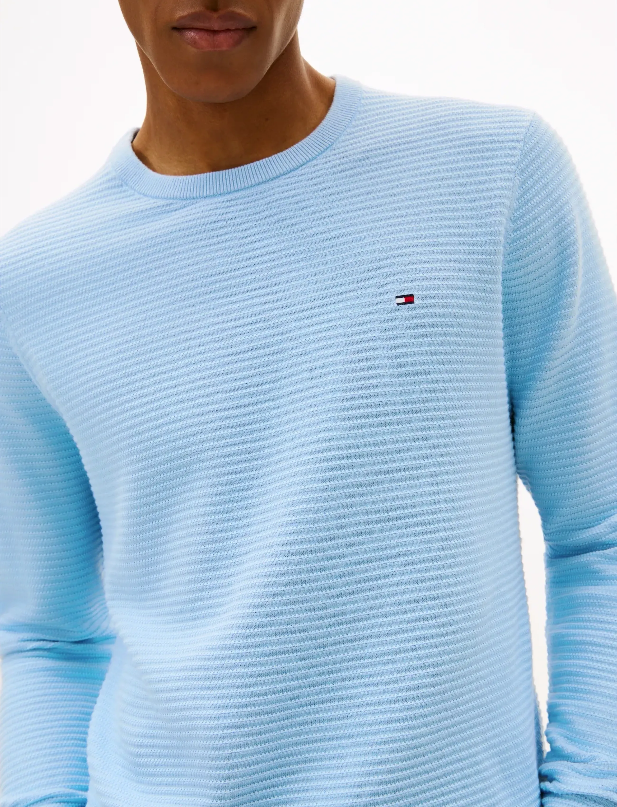 Tommy Hilfiger - SEASONAL STRUCTURE CNECK - rundhals - well water - 4