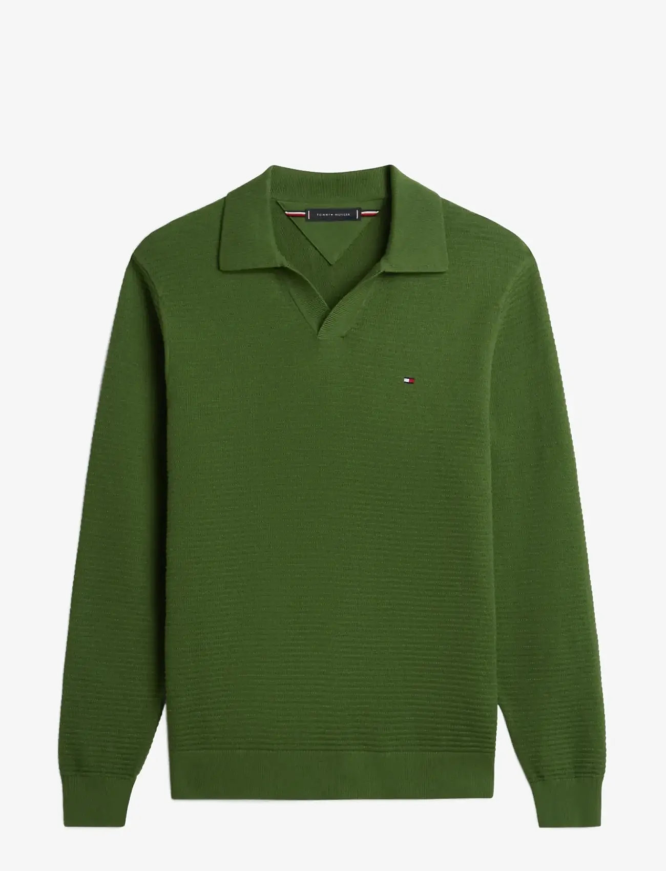 Tommy Hilfiger - SEASONAL STRUCTURE LS JOHNNY - langærmede poloer - mountain pine - 1