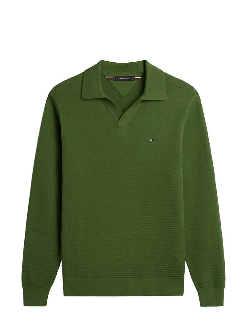 Tommy Hilfiger - SEASONAL STRUCTURE LS JOHNNY - langærmede poloer - mountain pine - 1