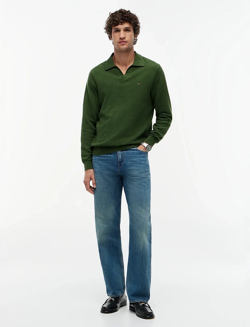 Tommy Hilfiger - SEASONAL STRUCTURE LS JOHNNY - langærmede poloer - mountain pine - 4