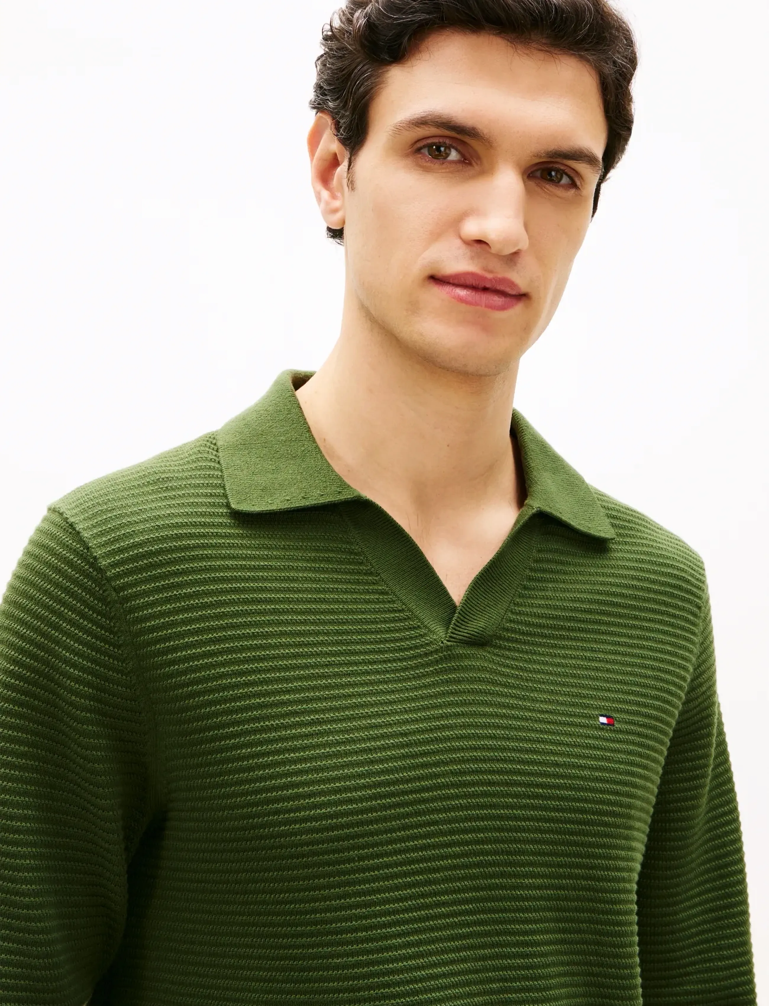 Tommy Hilfiger - SEASONAL STRUCTURE LS JOHNNY - long-sleeved polos - mountain pine - 5