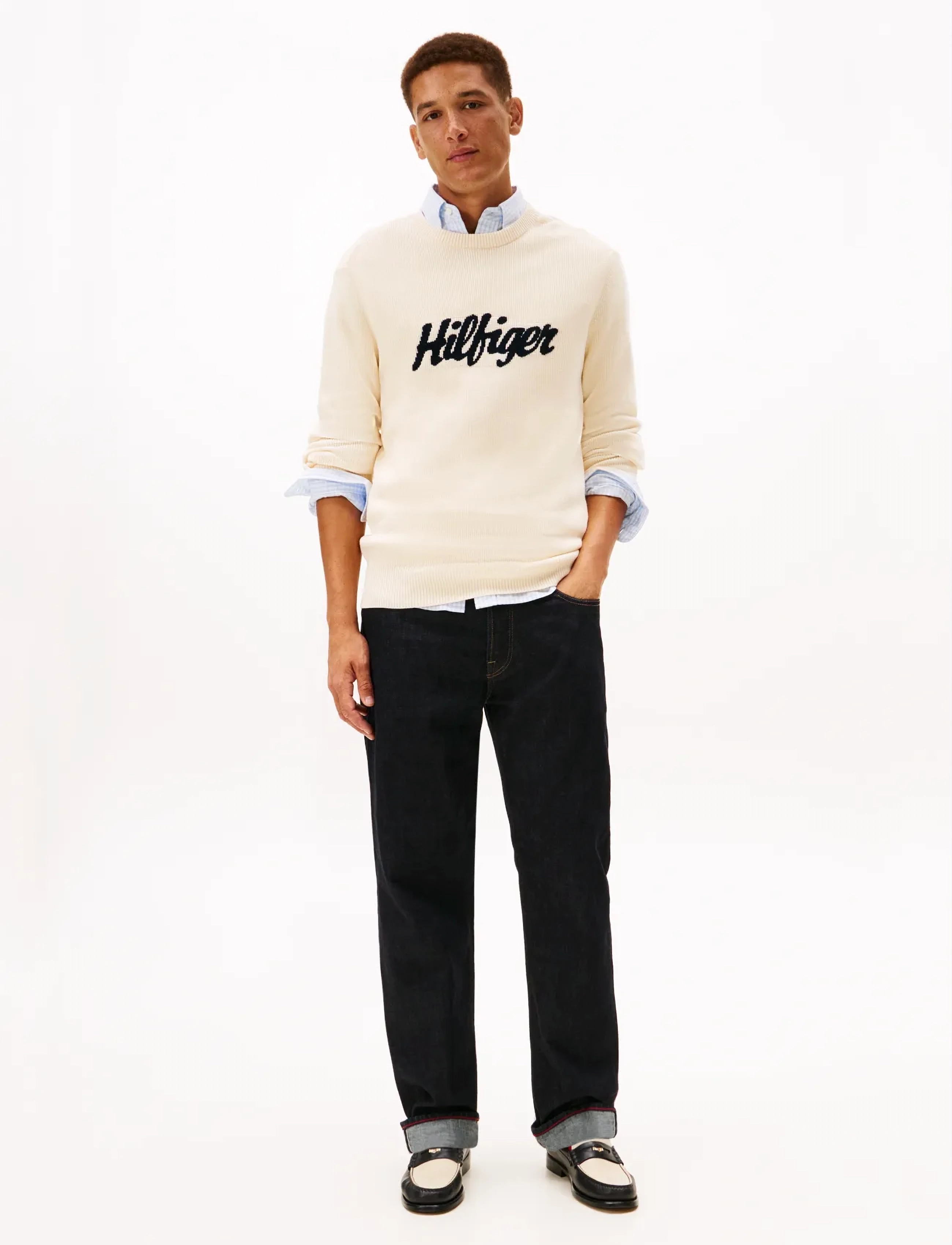 Tommy Hilfiger - SEASONAL GRAPHIC COTTON CNECK - kringlótt hálsmál  - calico - 2