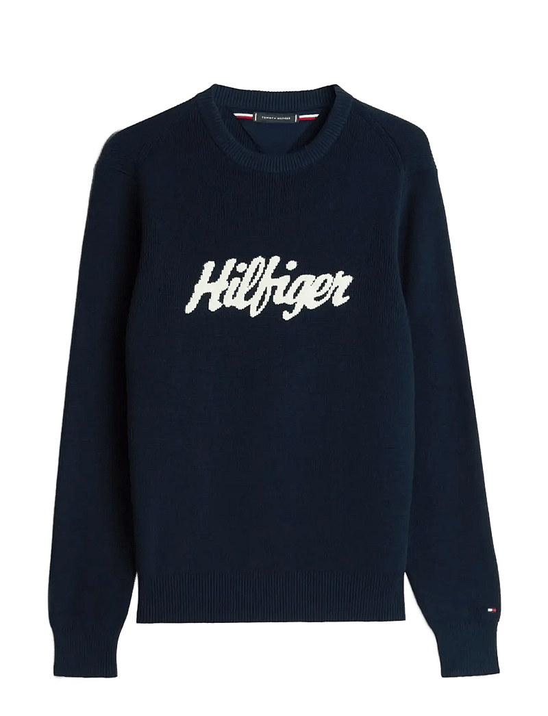 Tommy Hilfiger - SEASONAL GRAPHIC COTTON CNECK - rundhalsad - dark night navy - 1