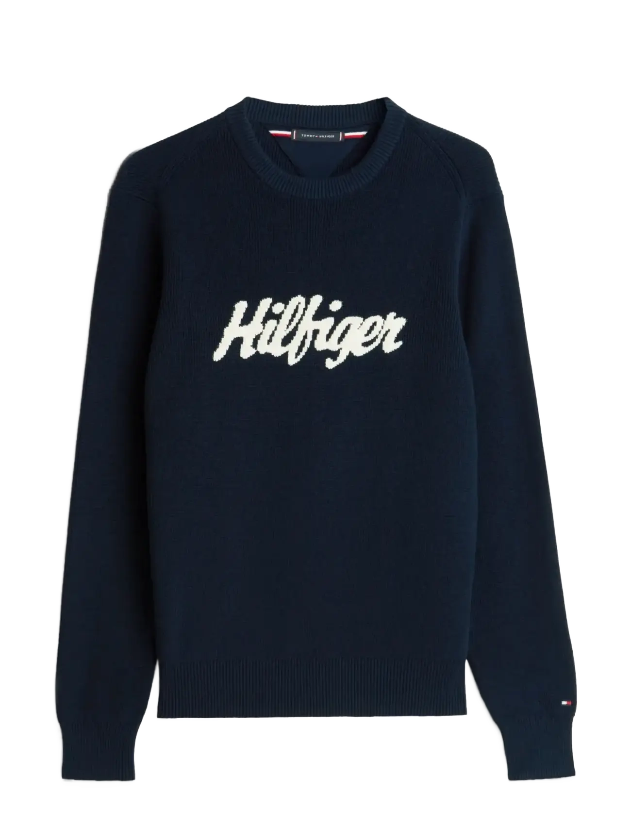 Tommy Hilfiger - SEASONAL GRAPHIC COTTON CNECK - Ümara kaelusega - dark night navy - 1