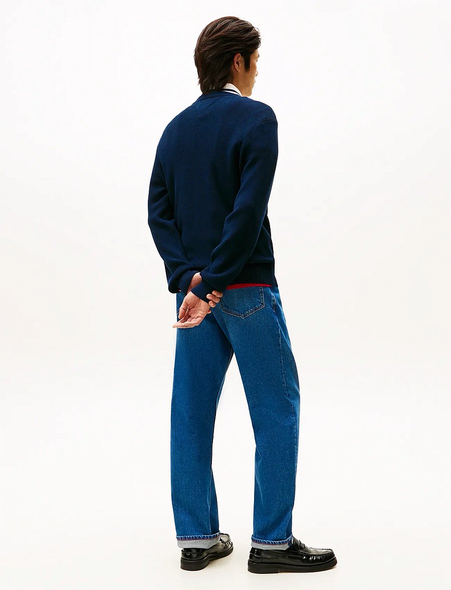 Tommy Hilfiger - SEASONAL GRAPHIC COTTON CNECK - Ümara kaelusega - dark night navy - 3