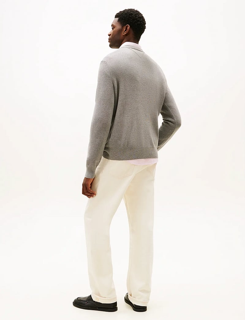 Tommy Hilfiger - SEASONAL GRAPHIC COTTON CNECK - knitted round necks - medium grey heather - 3