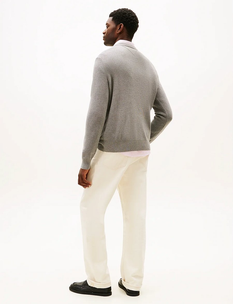 Tommy Hilfiger - SEASONAL GRAPHIC COTTON CNECK - rundhals - medium grey heather - 3
