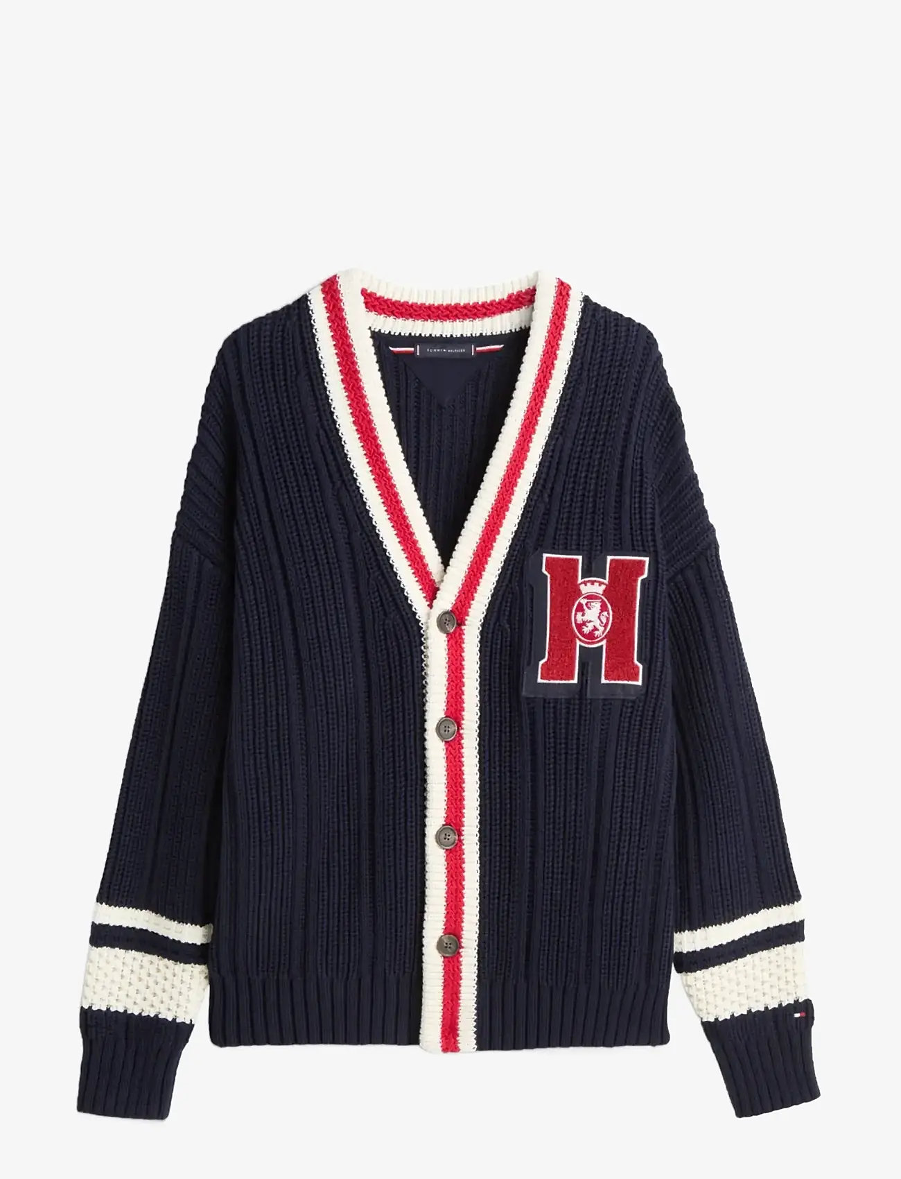 Tommy Hilfiger - LETTERMAN CARDIGAN - koftor - desert sky - 1