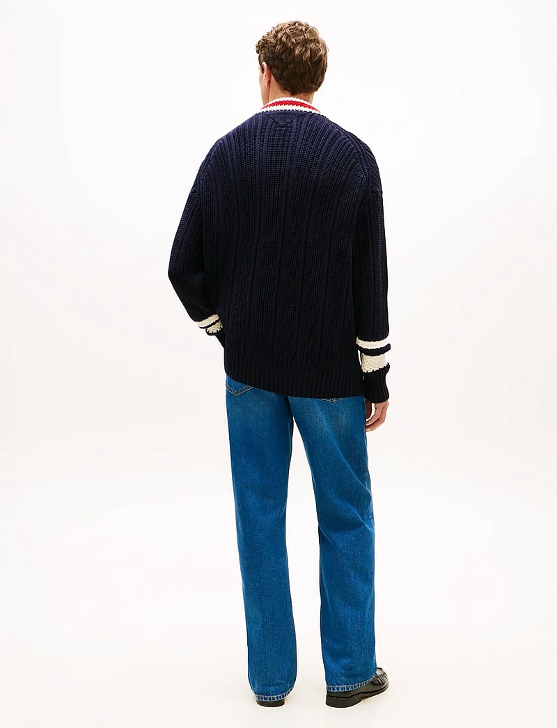 Tommy Hilfiger - LETTERMAN CARDIGAN - koftor - desert sky - 3