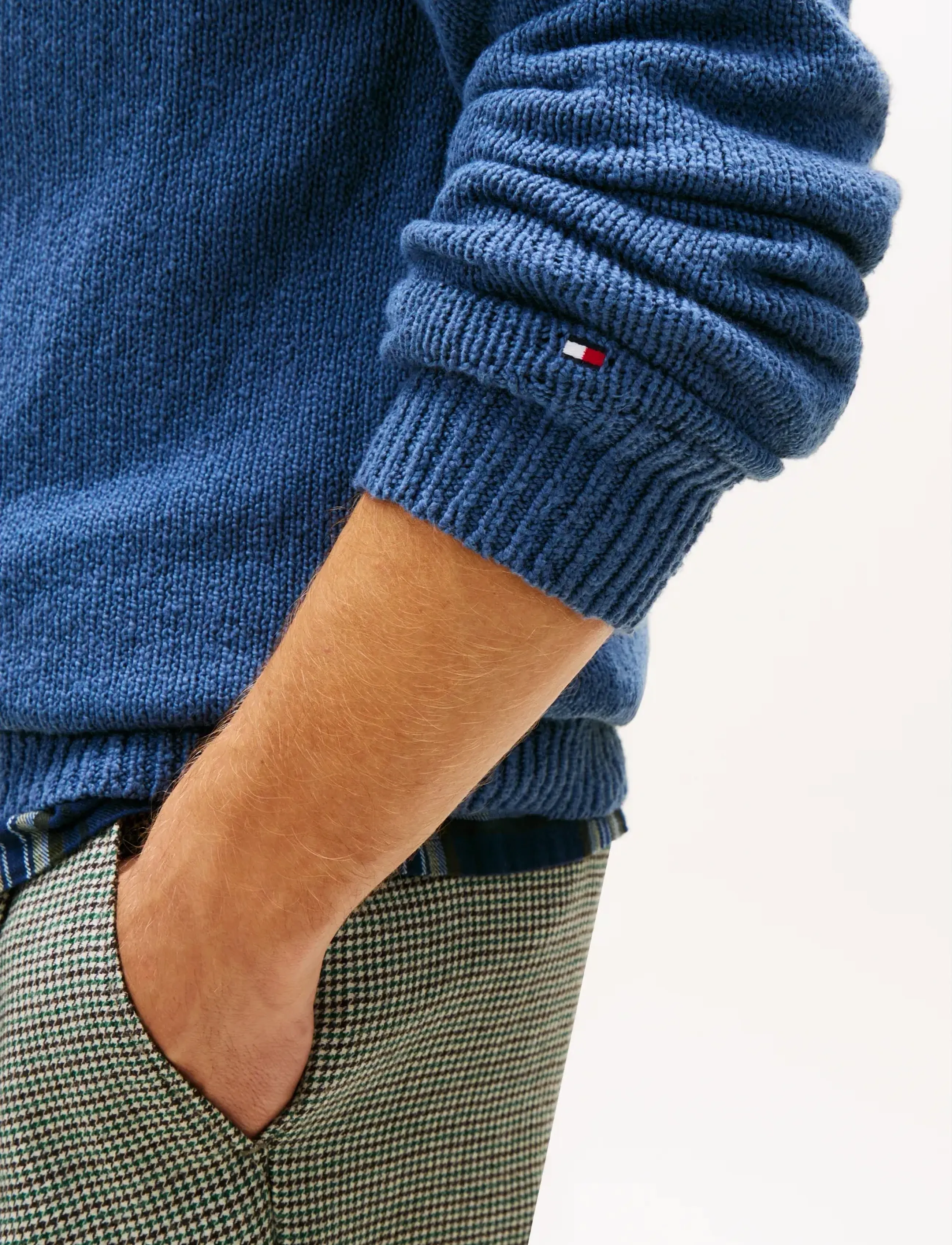 Tommy Hilfiger - SOFT TEXTURED CREW NECK - round necks - aegean sea - 4