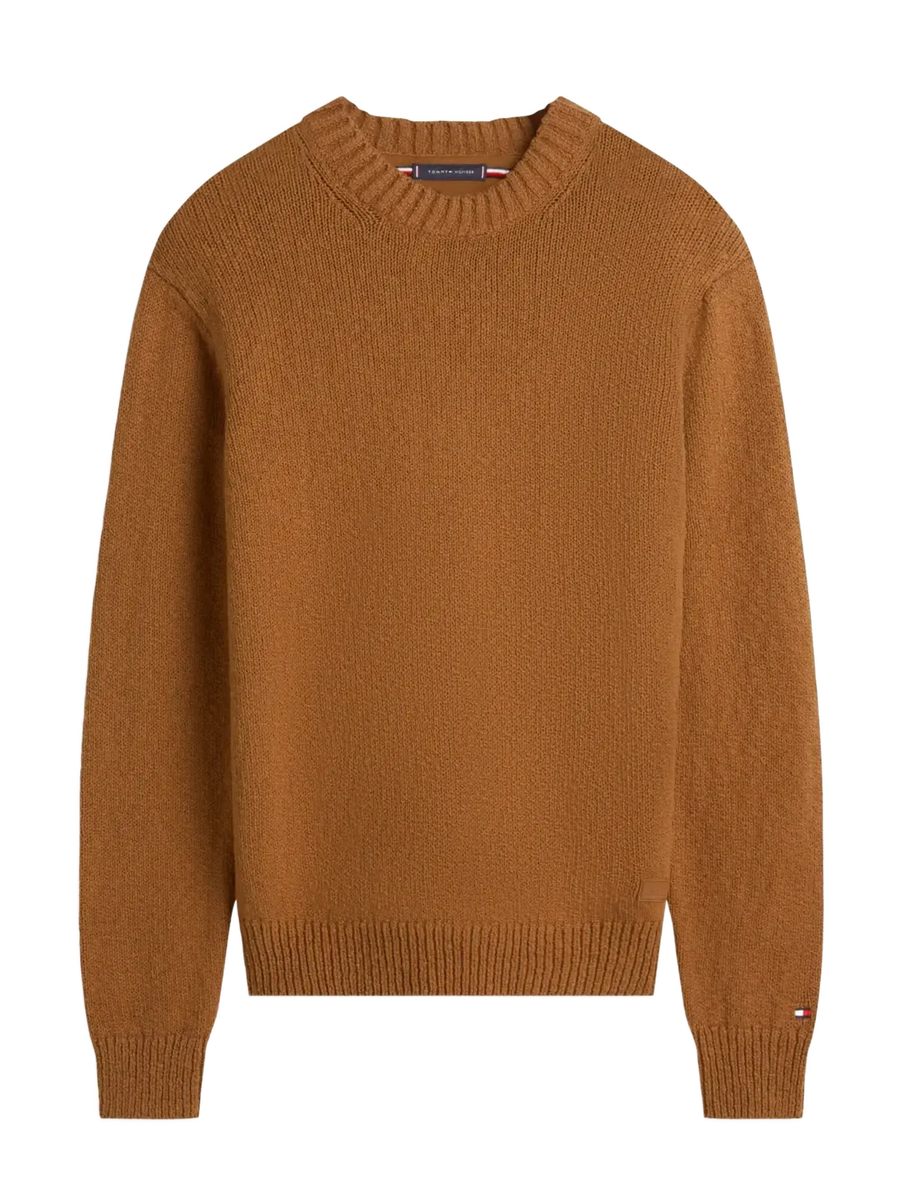 Tommy Hilfiger SOFT TEXTURED CREW NECK - Rundhals - HIGHLAND KHAKI / brown