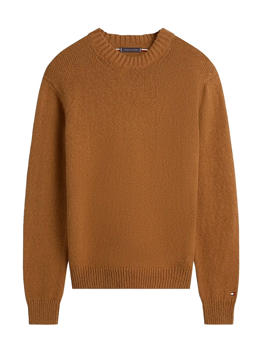 Tommy Hilfiger - SOFT TEXTURED CREW NECK - rundhals - highland khaki - 1