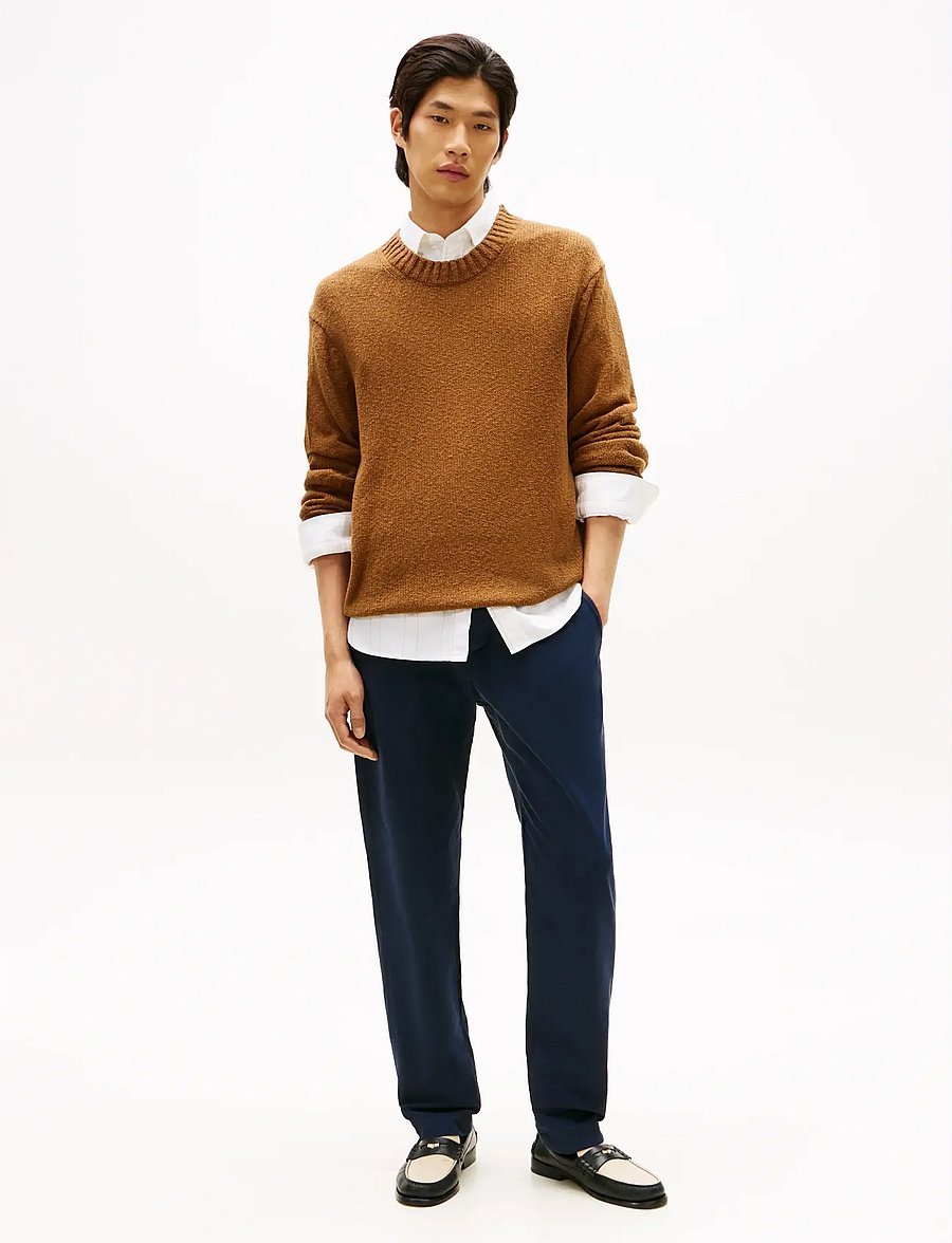 Tommy Hilfiger - SOFT TEXTURED CREW NECK - rundhals - highland khaki - 2