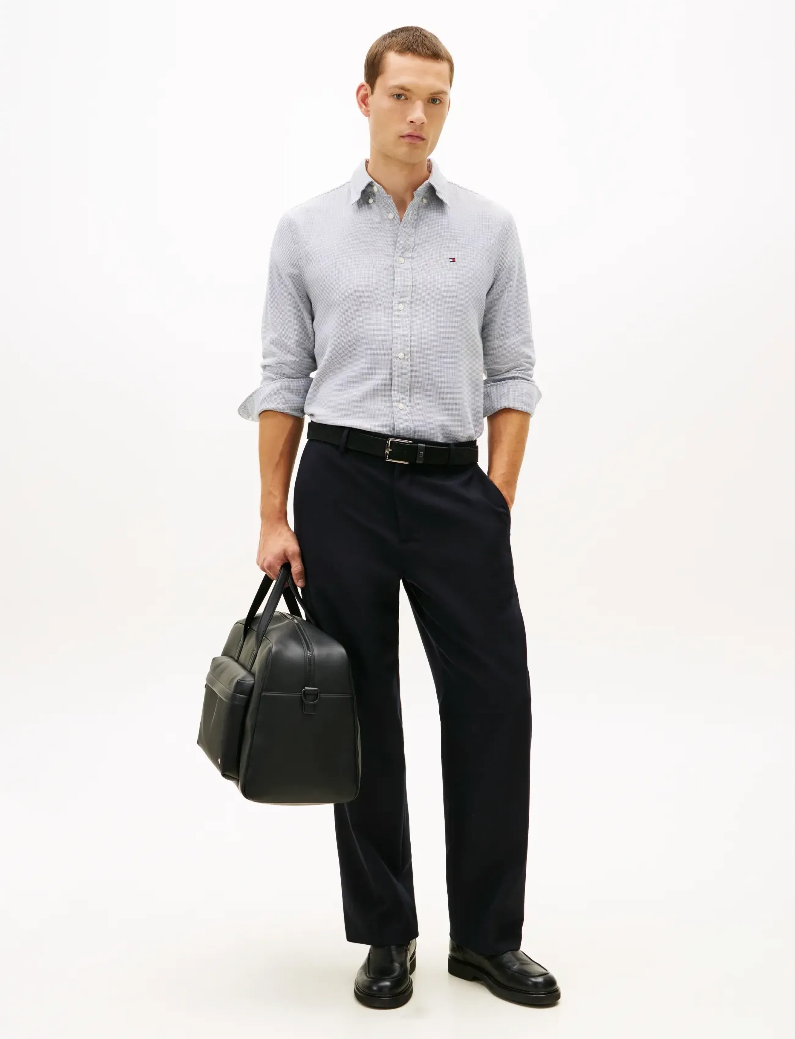Tommy Hilfiger - DOBBY STRUCTURE RF SHIRT - ikdienas krekli - aegean sea - 2