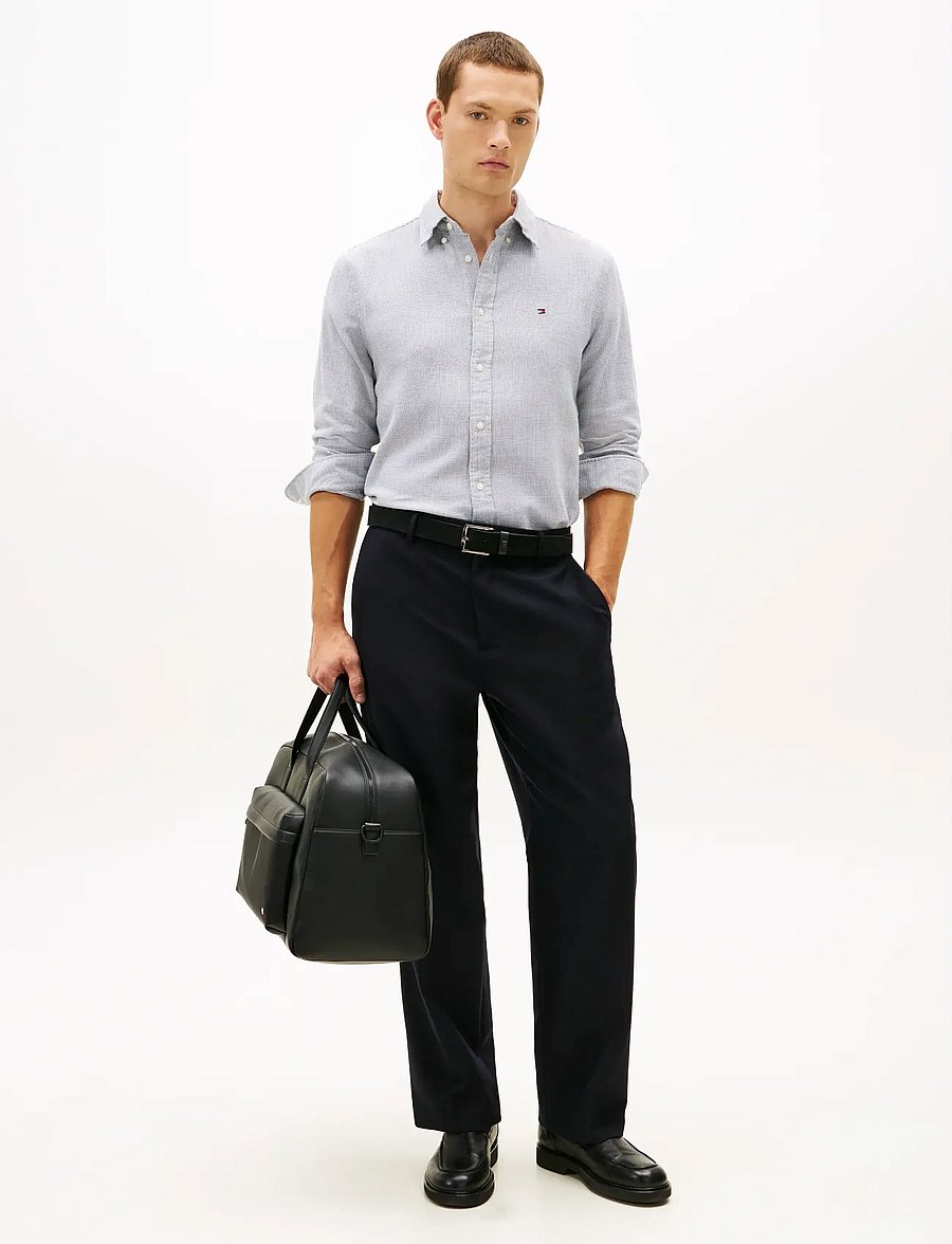Tommy Hilfiger - DOBBY STRUCTURE RF SHIRT - rennot kauluspaidat - aegean sea - 2