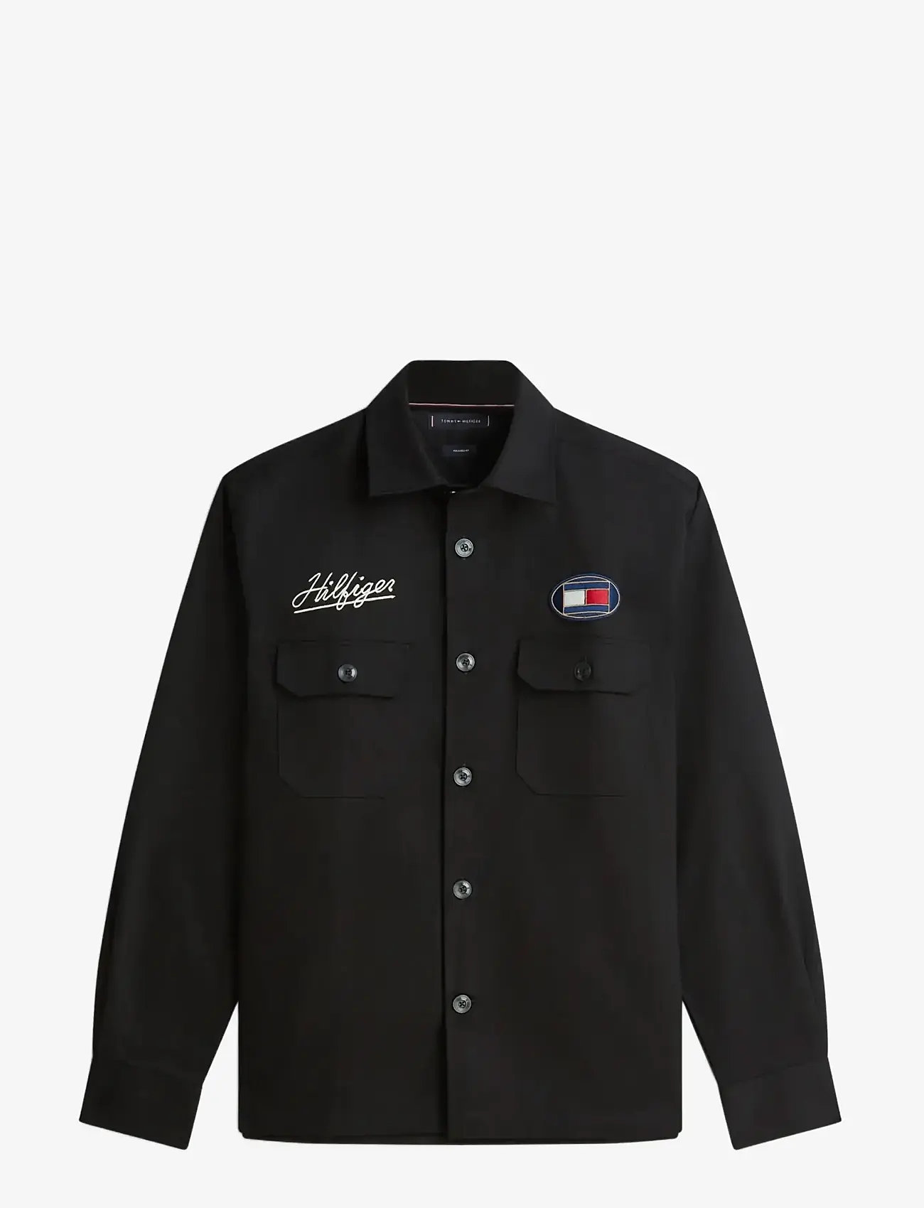 Tommy Hilfiger - HERRINGBONE OVERSHIRT - achetez selon l'occasion - black - 1