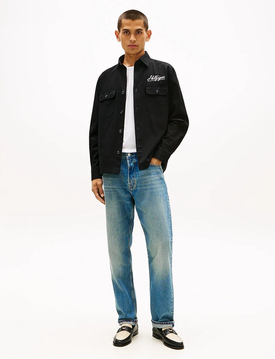 Tommy Hilfiger - HERRINGBONE OVERSHIRT - osta olukorra järgi - black - 2