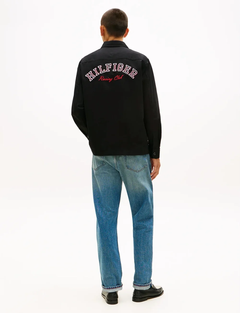 Tommy Hilfiger - HERRINGBONE OVERSHIRT - osta tilaisuuden mukaan - black - 3