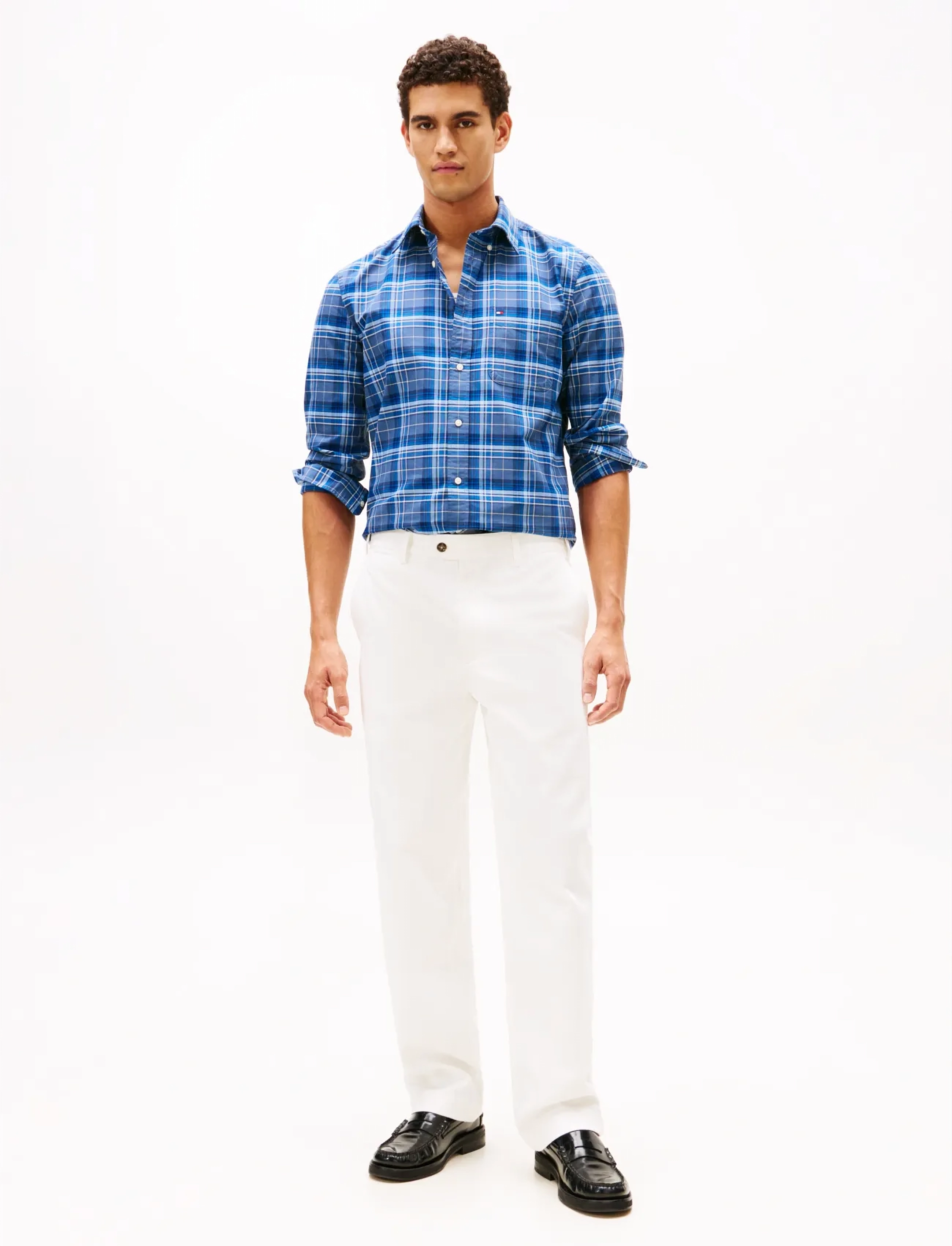 Tommy Hilfiger - OXFORD HERITAGE PLAID RF SHIRT - oxford-skjortor - aegean sea   check - 2