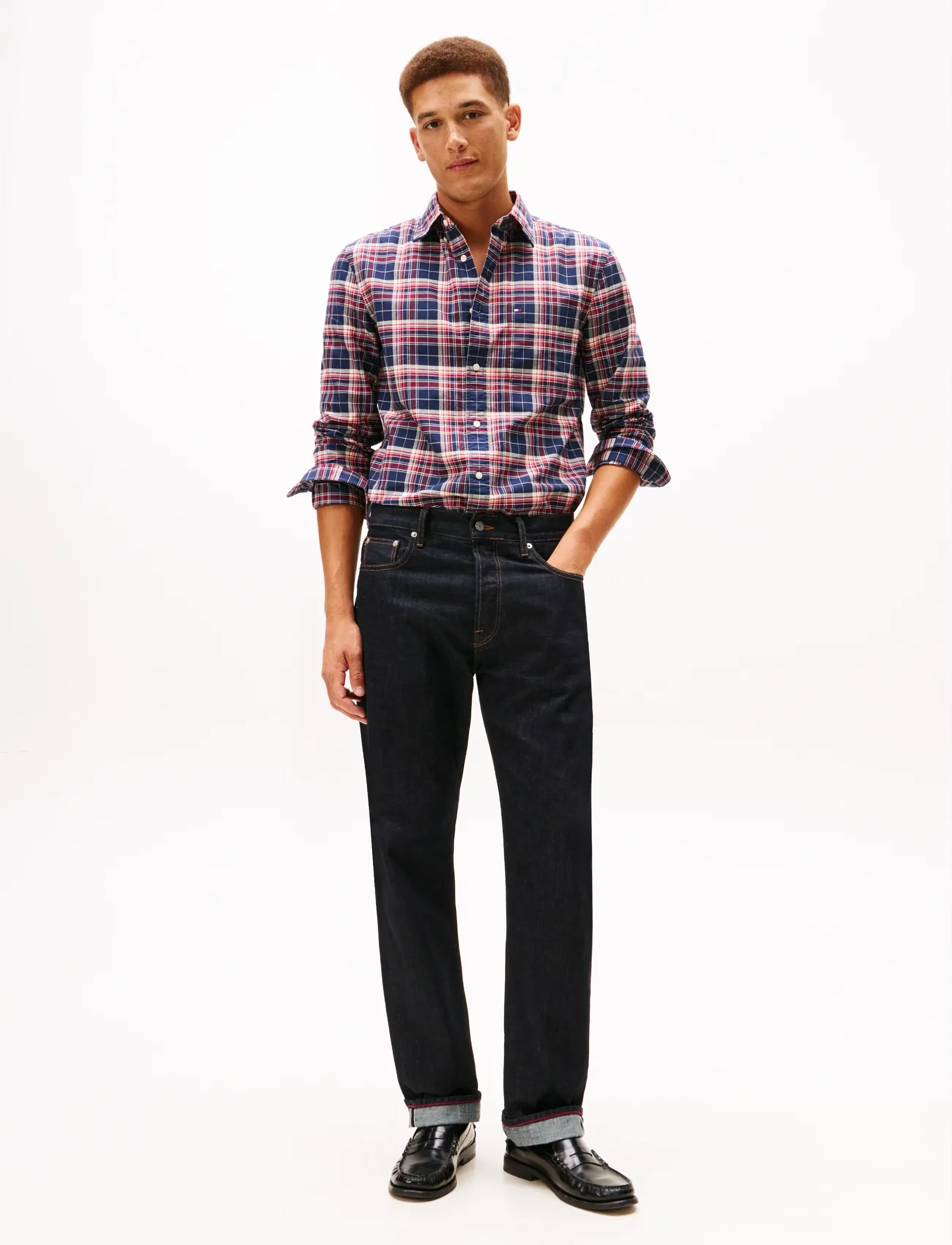 Tommy Hilfiger - OXFORD HERITAGE PLAID RF SHIRT - chemises oxford - pitch blue   check - 2