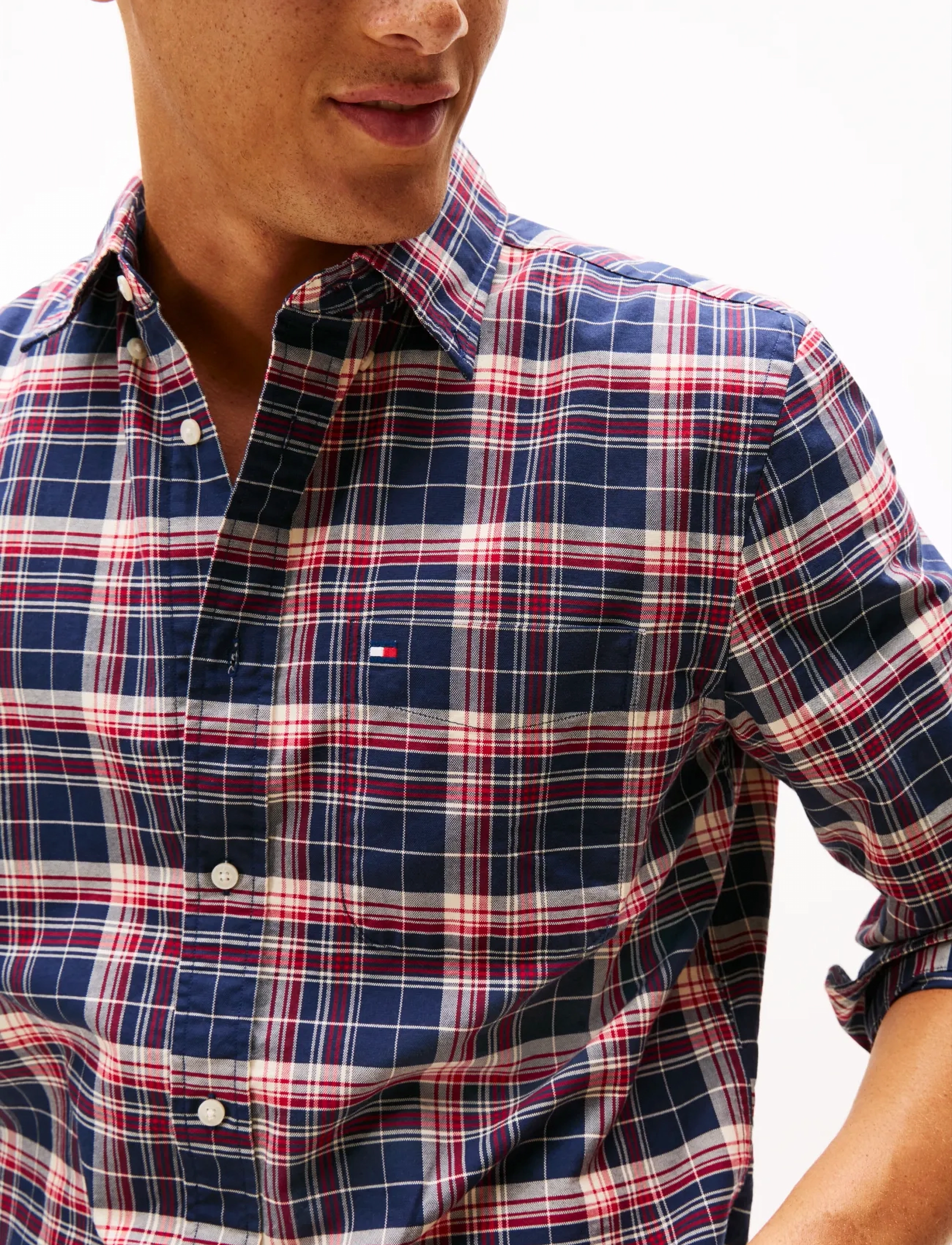Tommy Hilfiger - OXFORD HERITAGE PLAID RF SHIRT - chemises oxford - pitch blue   check - 4
