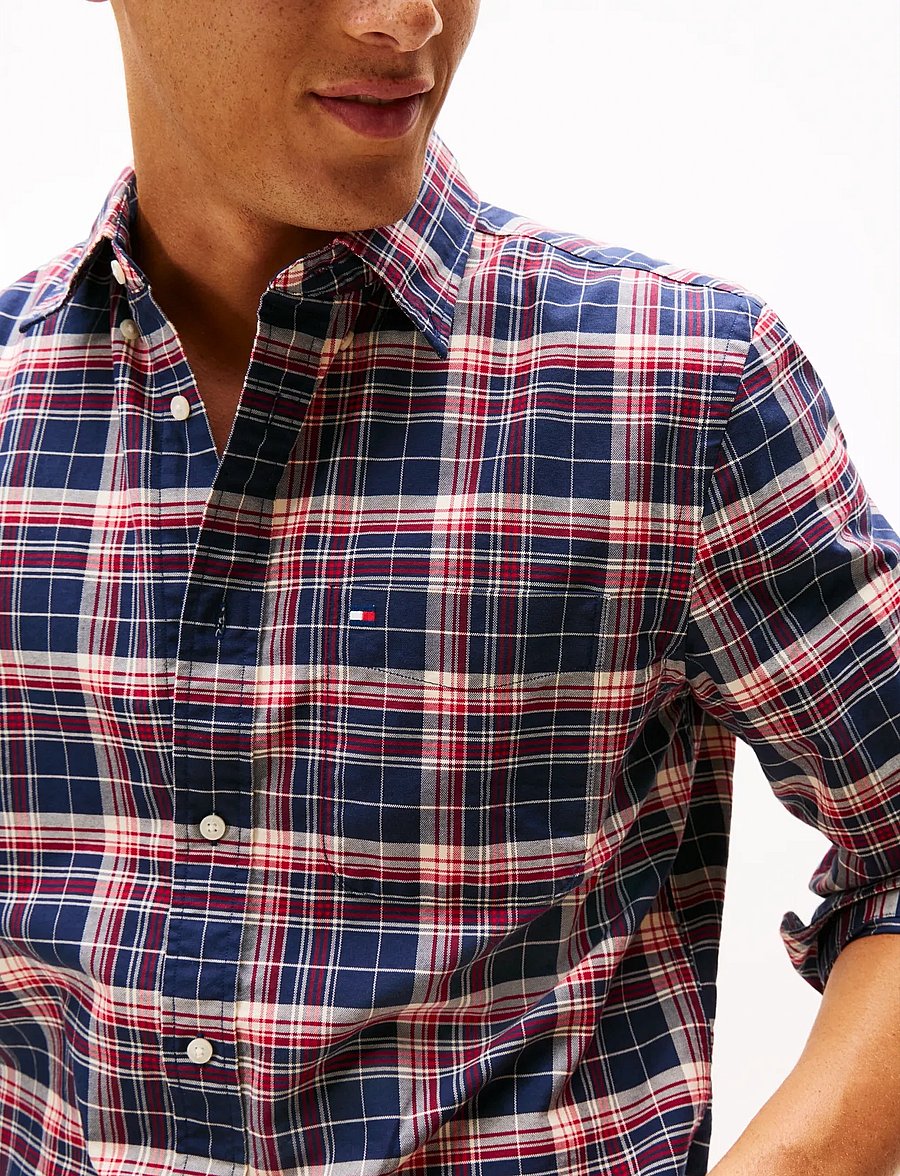 Tommy Hilfiger - OXFORD HERITAGE PLAID RF SHIRT - chemises oxford - pitch blue check - 4