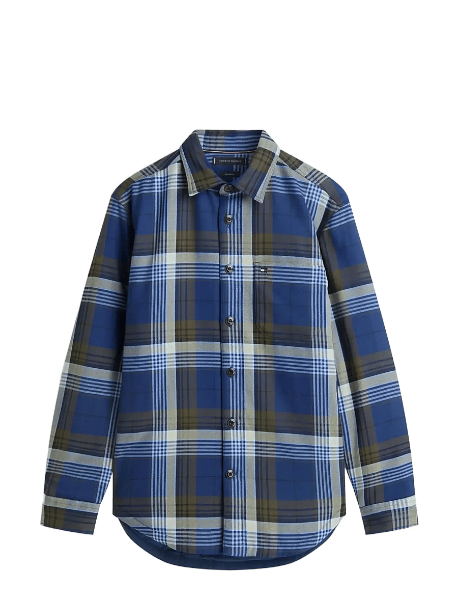 Tommy Hilfiger - PADDED OVERSHIRT - osta olukorra järgi - pitch blue check - 1