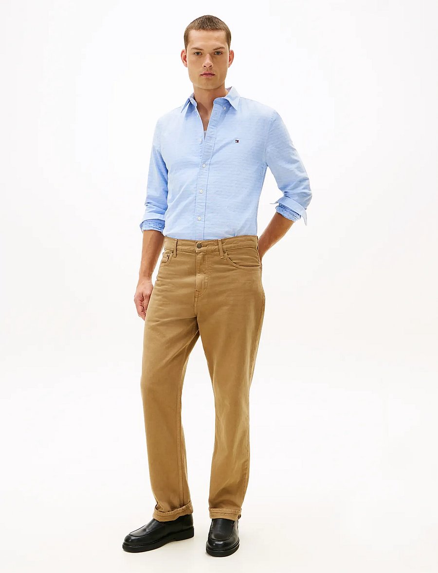 Tommy Hilfiger - OXFORD DOBBY RF SHIRT - oxford-skjortor - shirt blue allover - 2