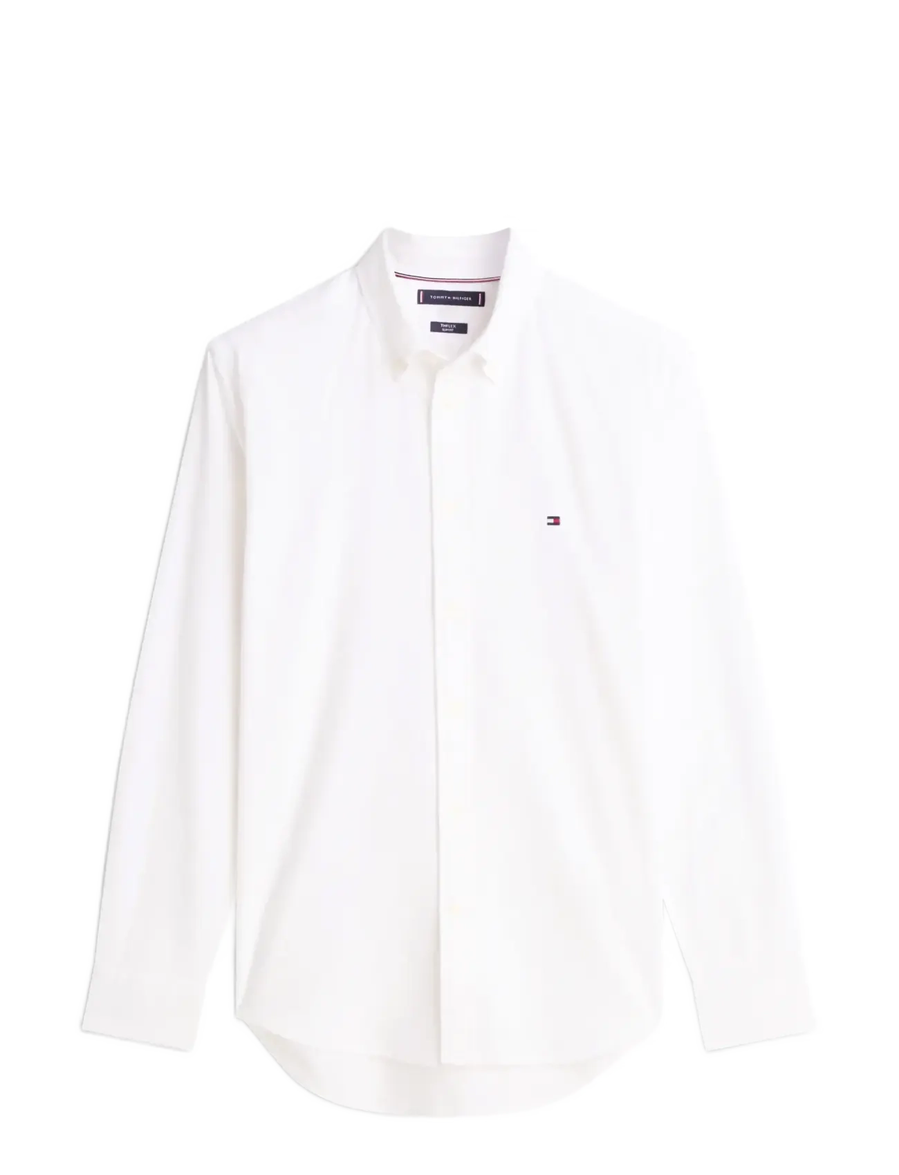 Tommy Hilfiger - FLEX DOBBY SF SHIRT - casual skjortor - white - 1