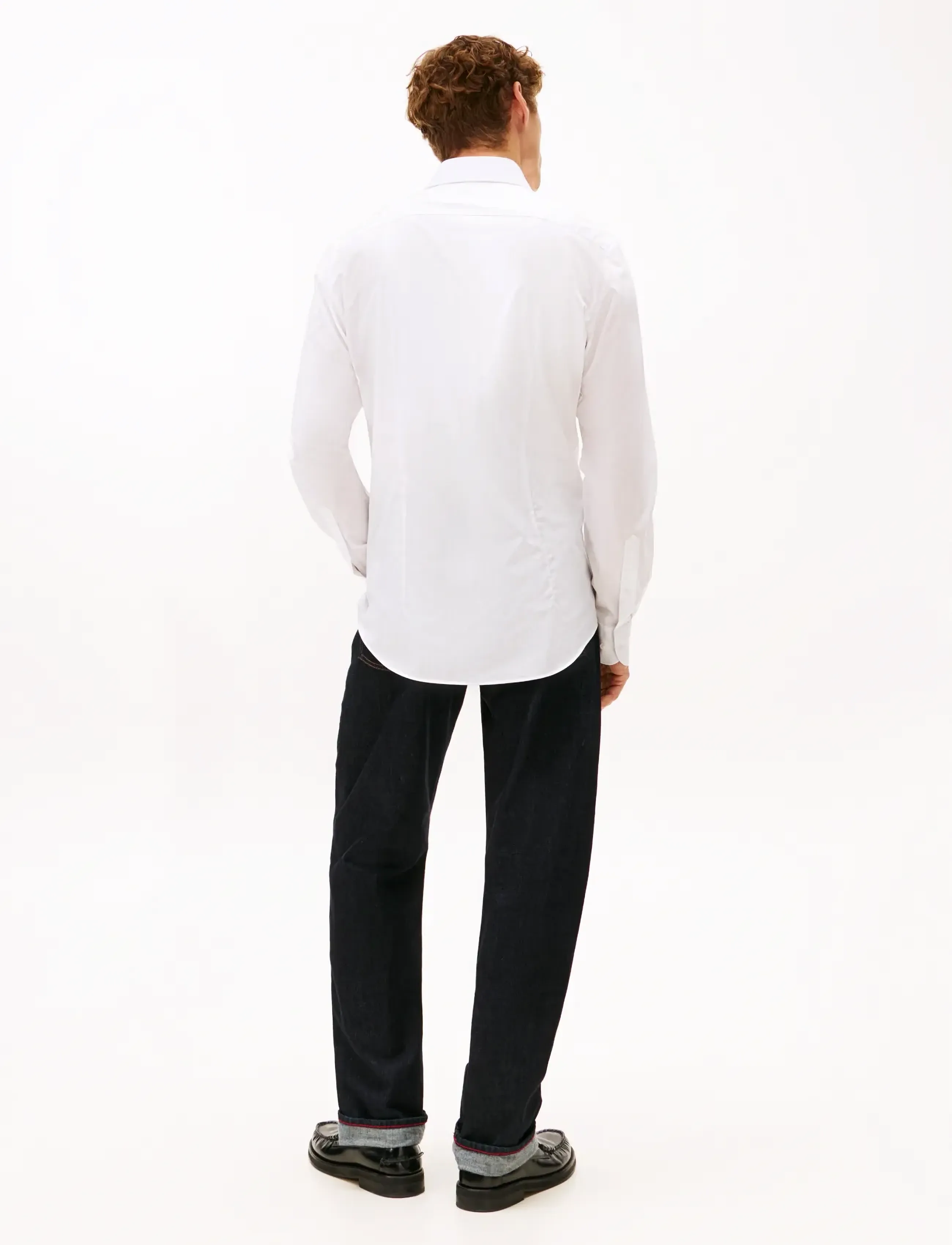 Tommy Hilfiger - FLEX DOBBY SF SHIRT - casual skjortor - white - 3