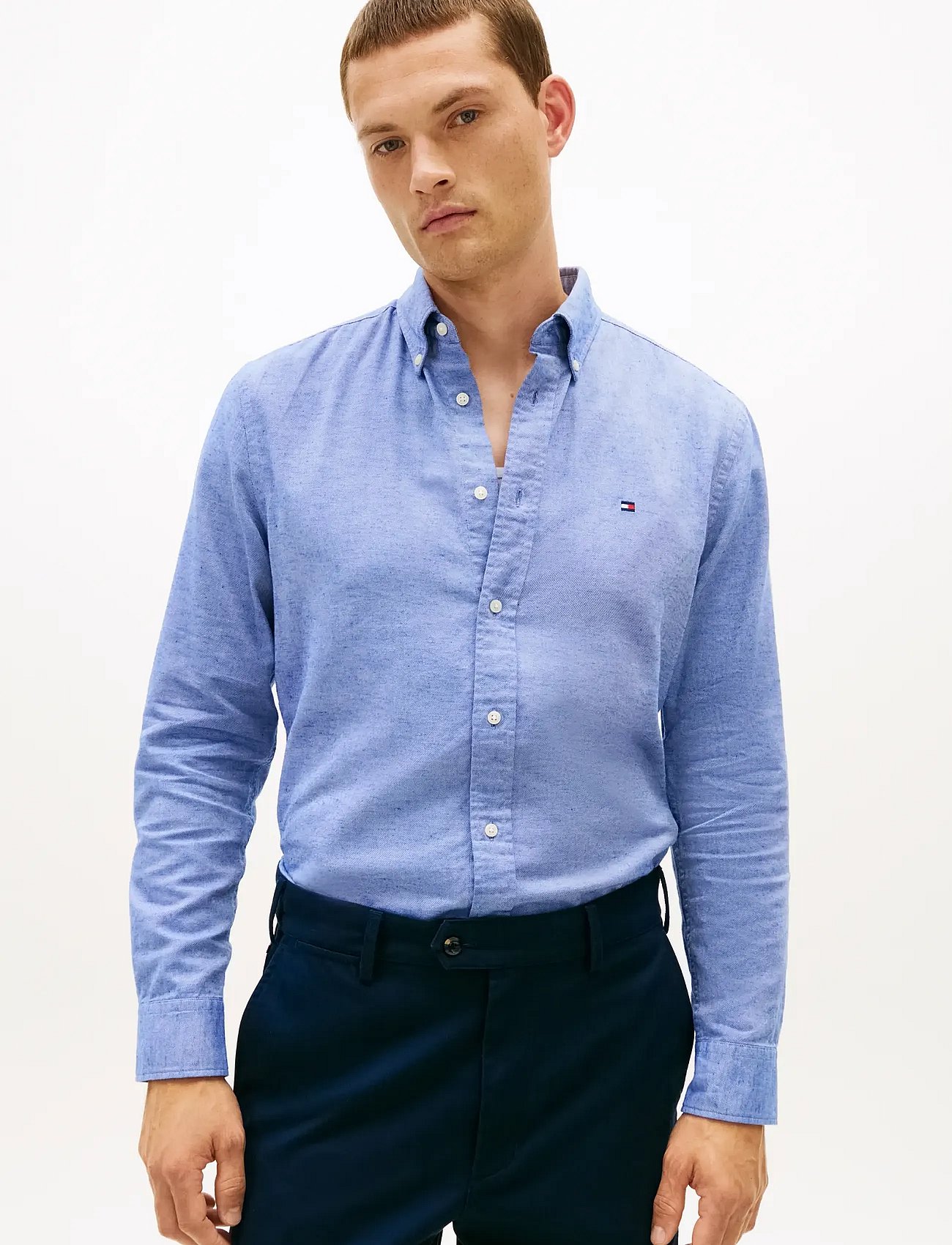 BRUSHED LINEN TWILL RF SHIRT - BOLD