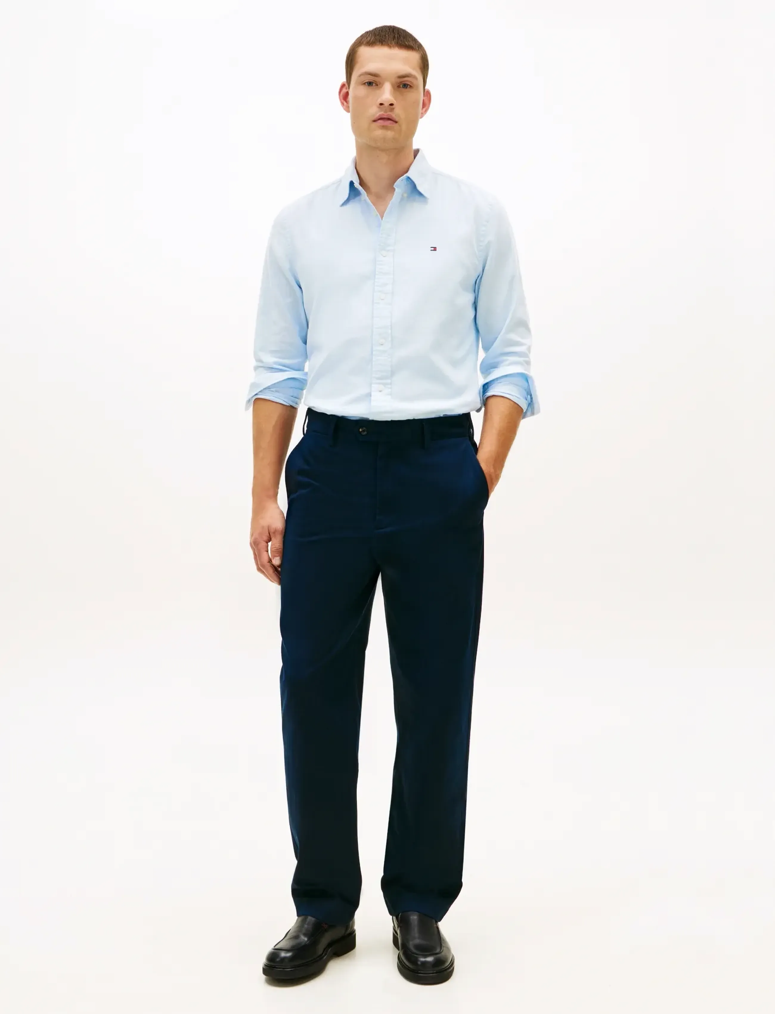 Tommy Hilfiger - BRUSHED LINEN TWILL RF SHIRT - casual skjorter - well water - 2