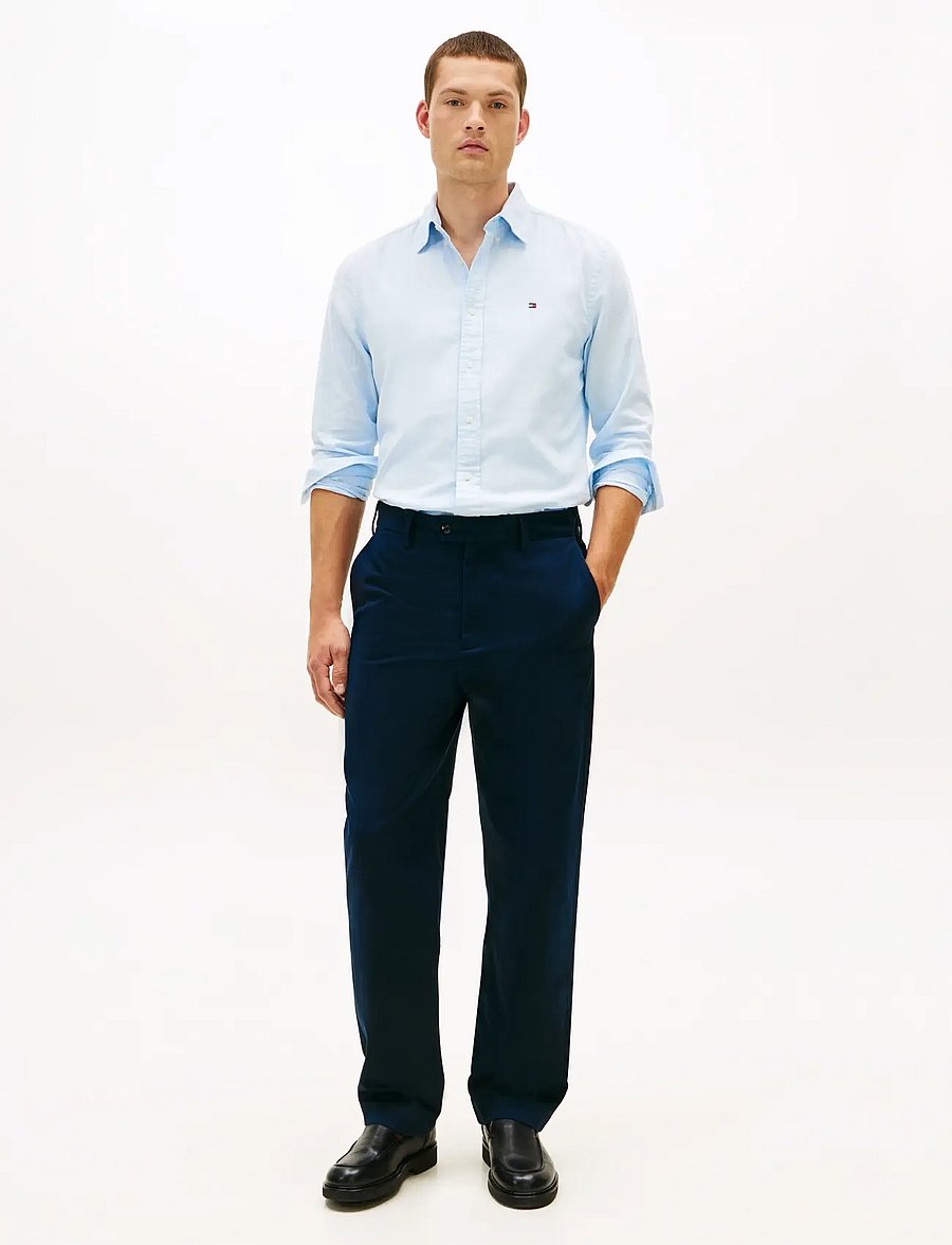 Tommy Hilfiger - BRUSHED LINEN TWILL RF SHIRT - casual skjorter - well water - 2