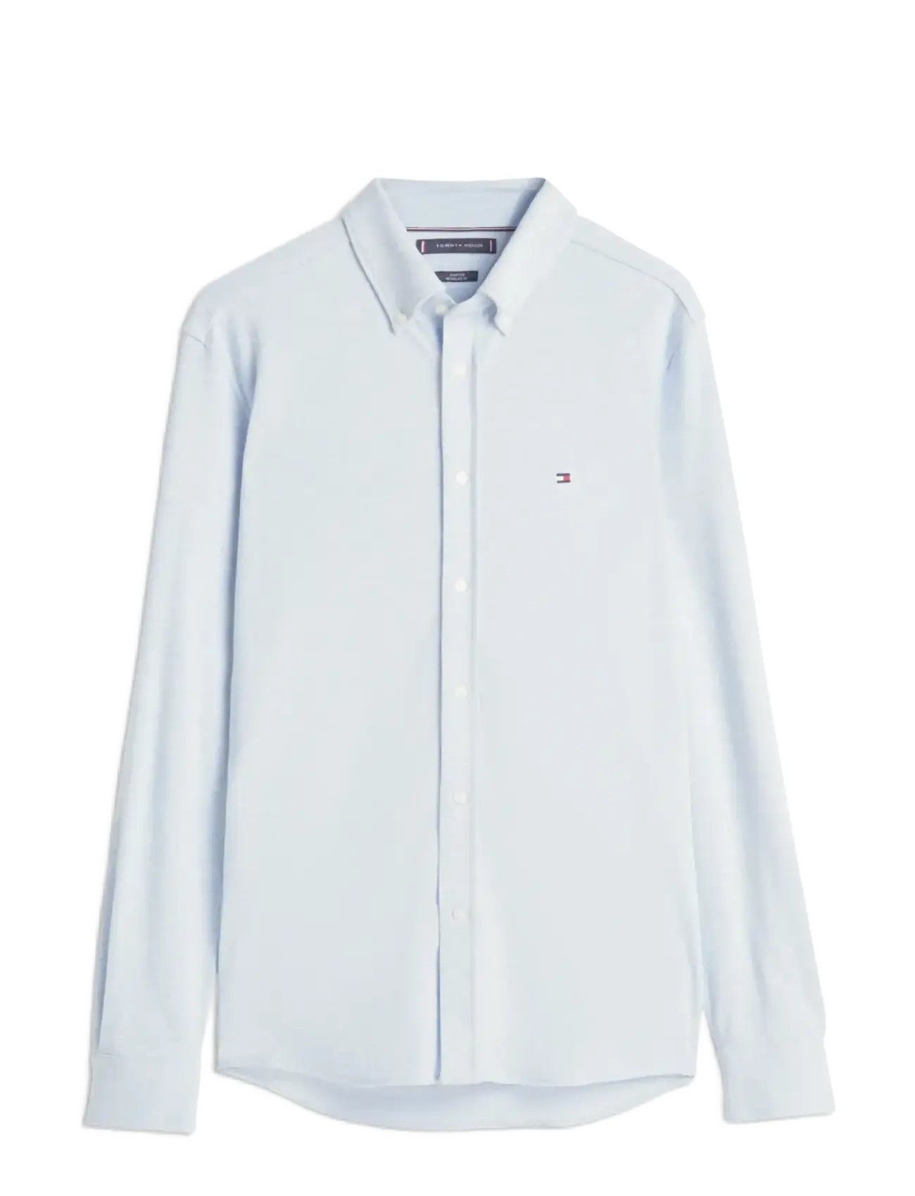 Tommy Hilfiger KNIT PIQUE FEATHERWEIGHT SHIRT - Skjortor - LIGHT BLUE HEATHER / blue