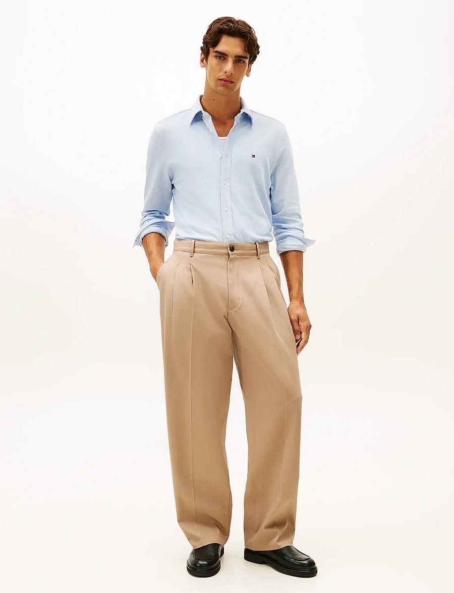 Tommy Hilfiger - KNIT PIQUE FEATHERWEIGHT SHIRT - casual hemden - light blue heather - 2