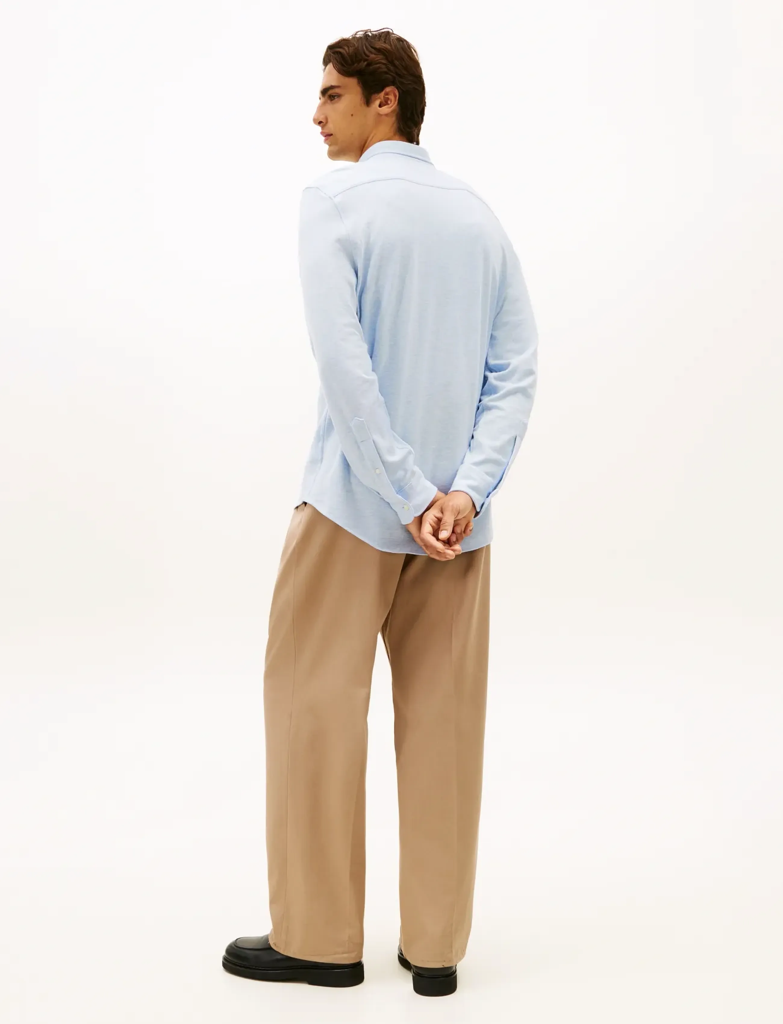 Tommy Hilfiger - KNIT PIQUE FEATHERWEIGHT SHIRT - casual hemden - light blue heather - 3