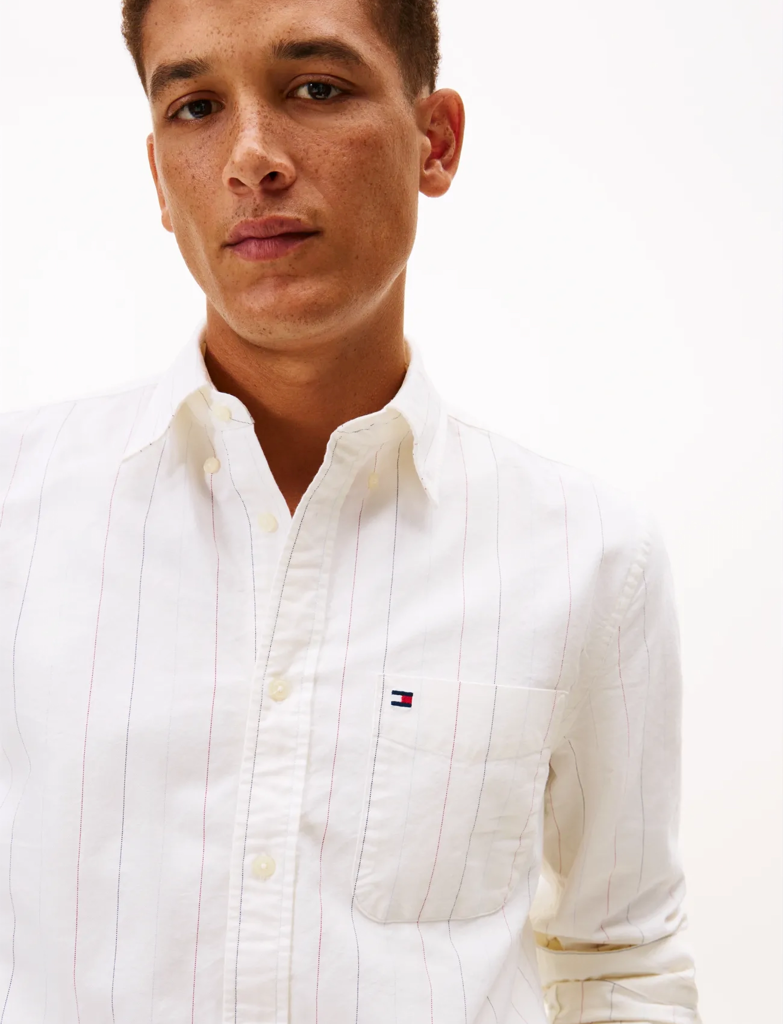 Tommy Hilfiger - HERITAGE OXFORD PIN STRIPE SHIRT - oxford-skjortor - ivory silk - 4