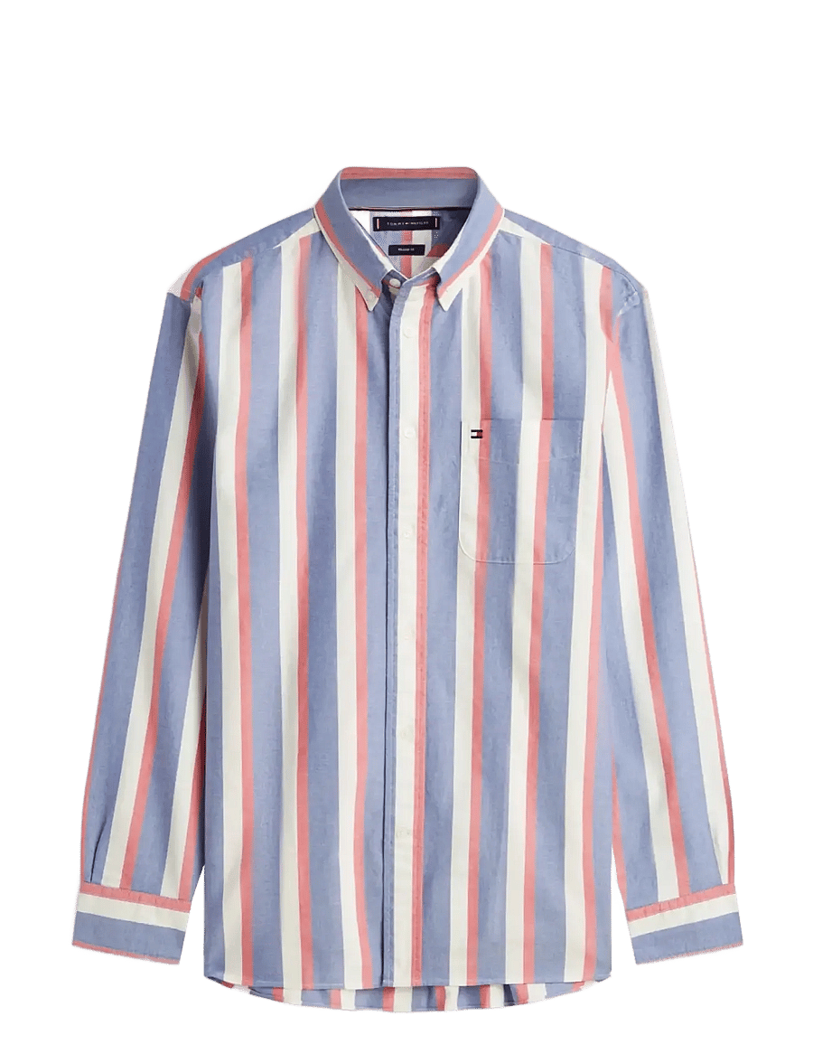 Tommy Hilfiger - HERITAGE OXFORD ICON STP SHIRT - oxford skjorter - wedge blue multi stripe - 1
