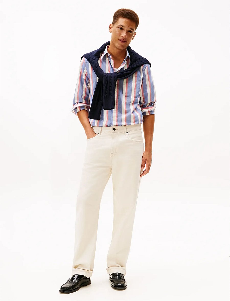 Tommy Hilfiger - HERITAGE OXFORD ICON STP SHIRT - oxford skjorter - wedge blue multi stripe - 2