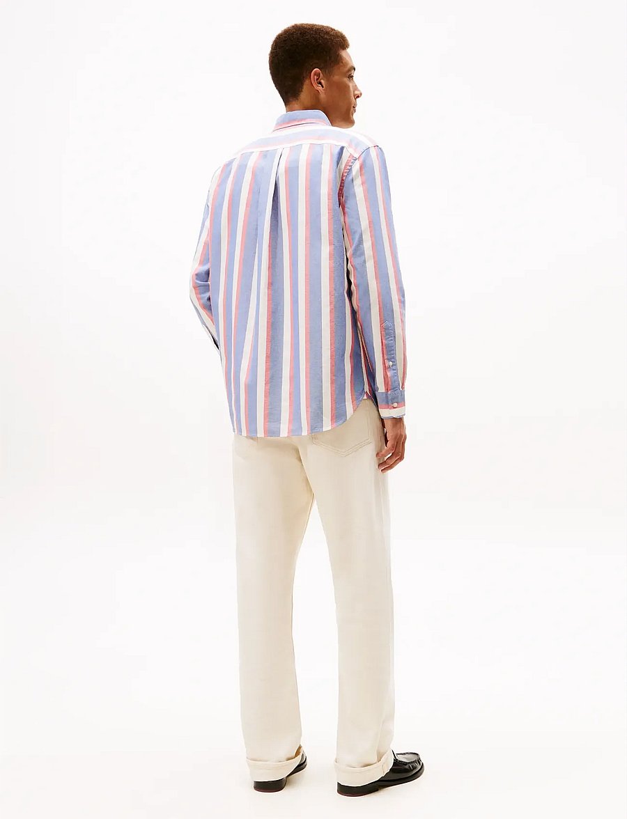 Tommy Hilfiger - HERITAGE OXFORD ICON STP SHIRT - oxford skjorter - wedge blue multi stripe - 3