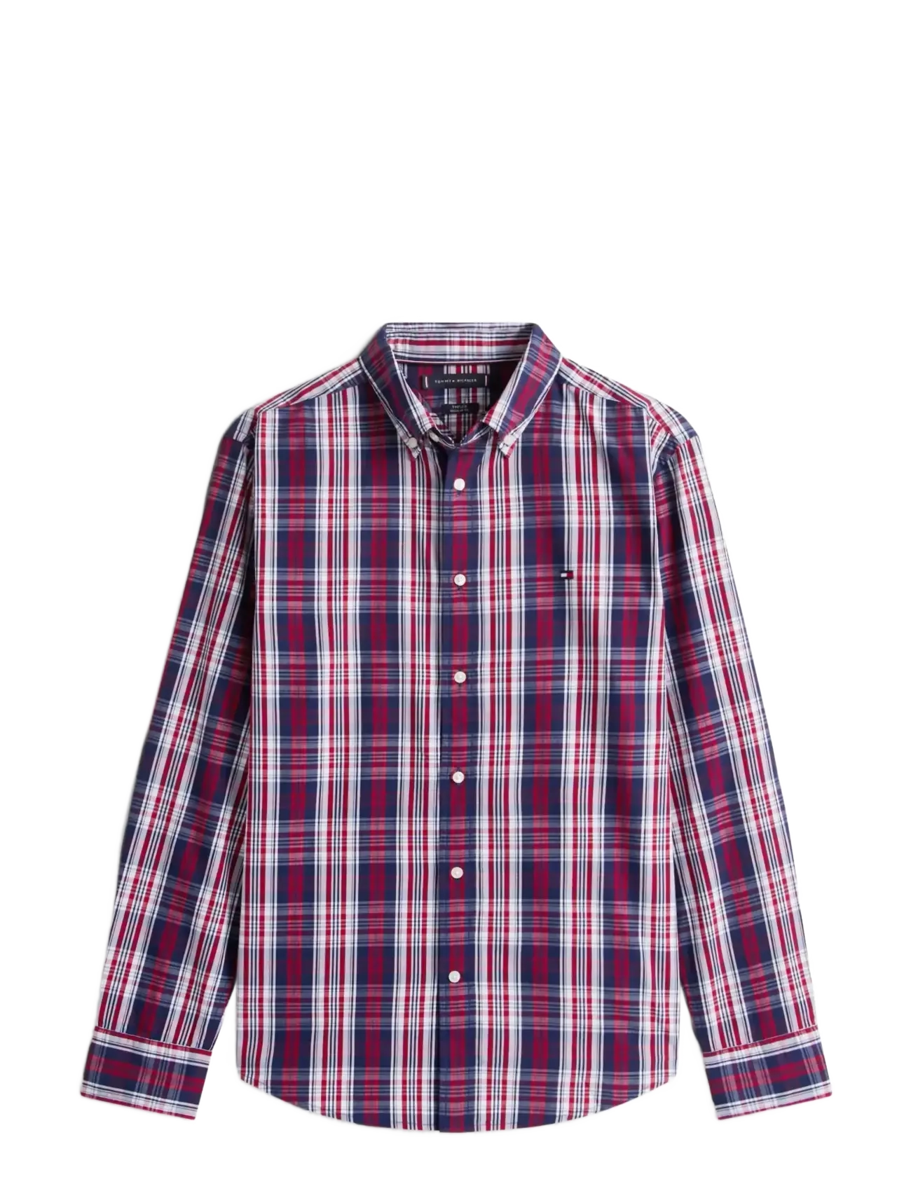 Tommy Hilfiger FLEX POPLIN MEDIUM CHECK SHIRT - Popular Brands - PREPPY NAVY   CHECK / multi