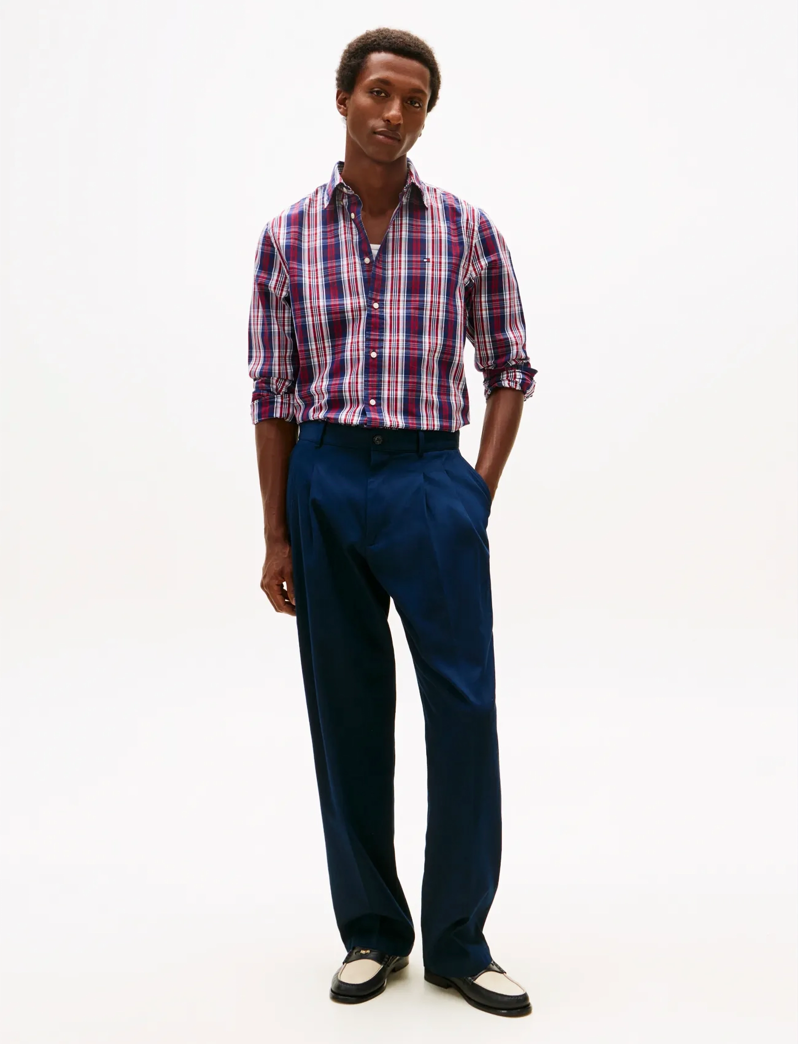 Tommy Hilfiger - FLEX POPLIN MEDIUM CHECK SHIRT - chemises à carreaux - preppy navy   check - 2