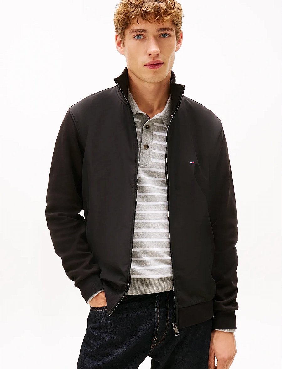 Tommy Hilfiger - ESSENTIAL INTECHNO MIX ZIP THRU - shop efter anledning - black - 0